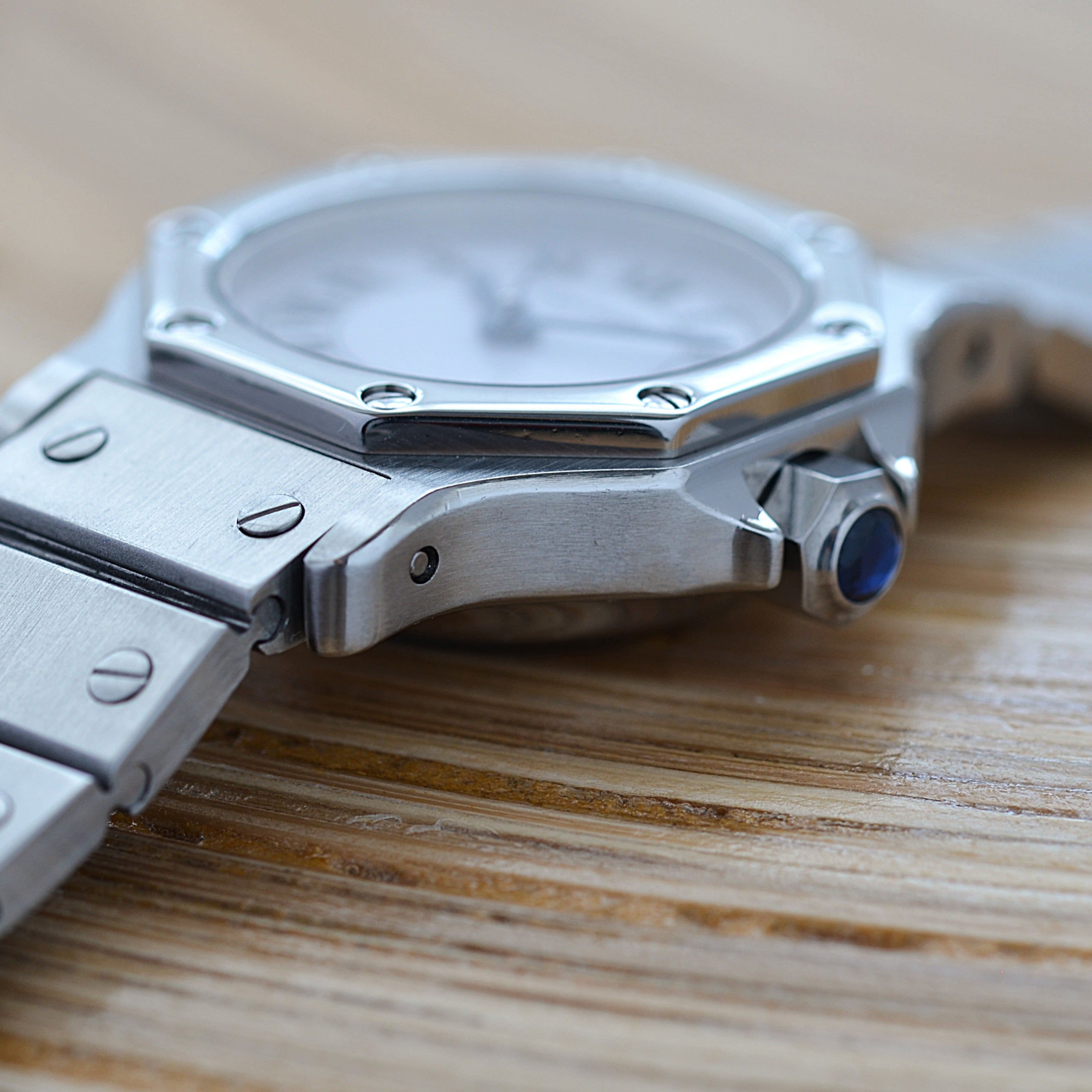 【Cartier】カルティエ サントスオクタゴンSM ステンレス カルティエコンプリートサービス済み