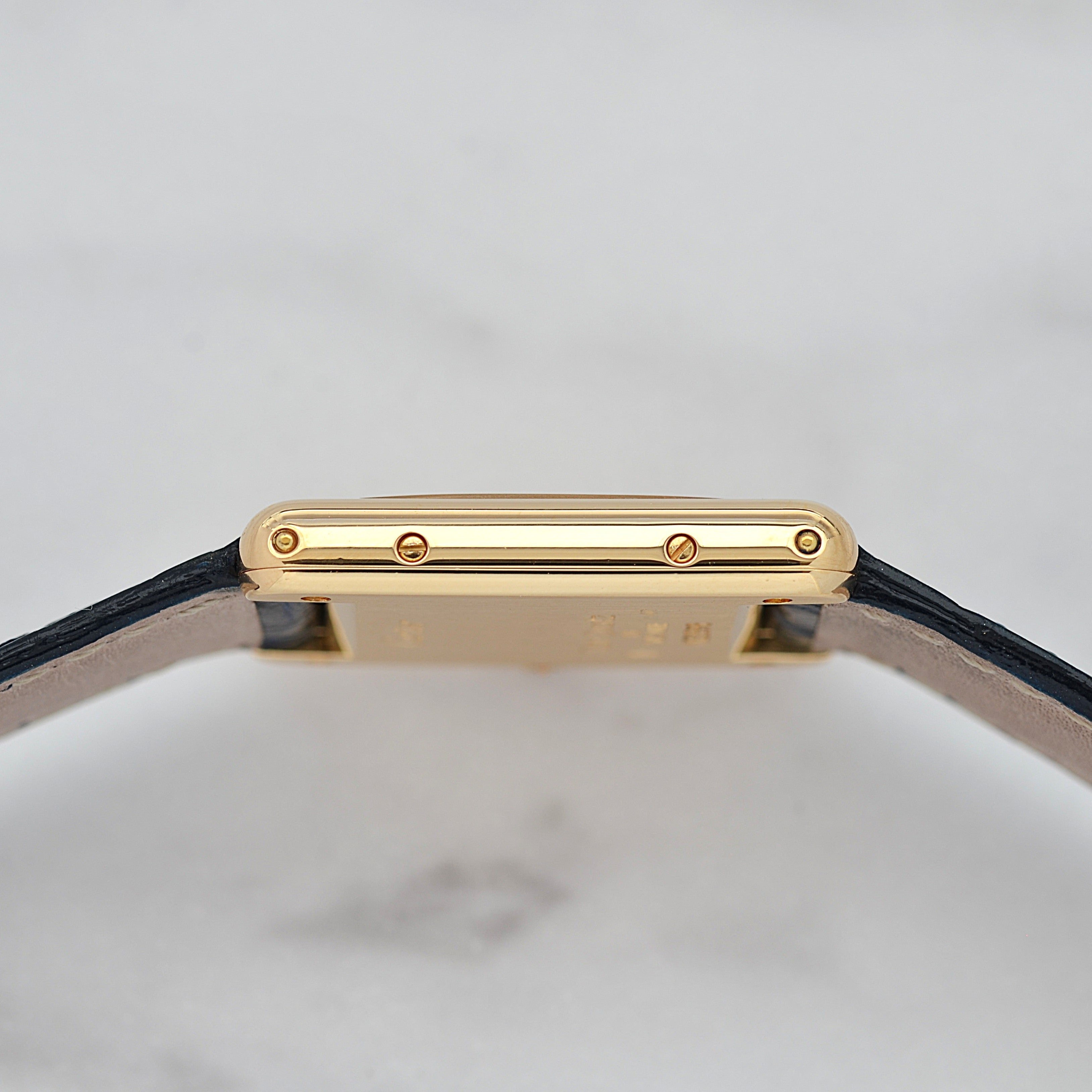 【Cartier】カルティエ タンクルイカルティエSM 18KYG カルティエコンプリートサービス済み