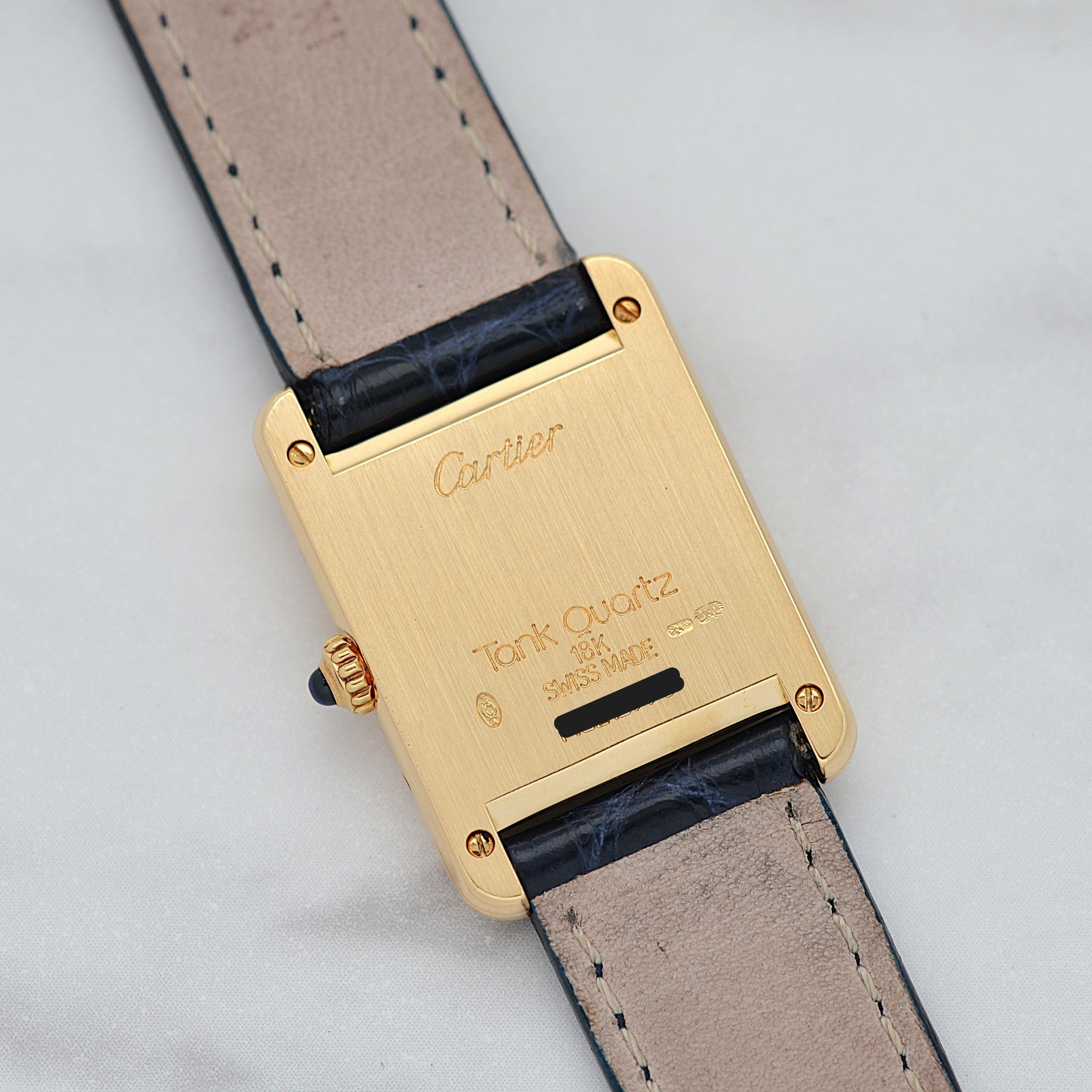 【Cartier】カルティエ タンクルイカルティエSM 18KYG カルティエコンプリートサービス済み