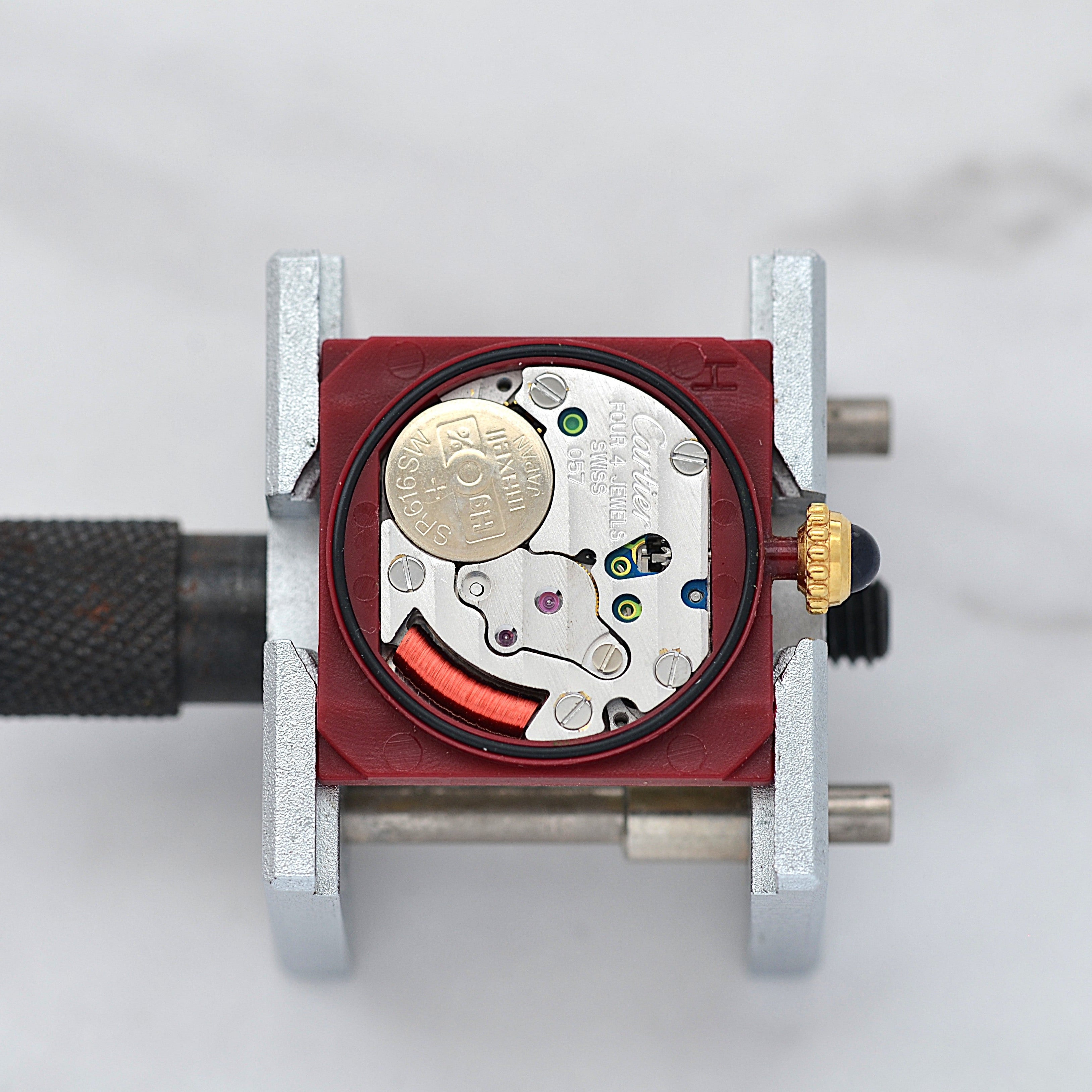 【Cartier】カルティエ マストタンクSM アイボリーローマQZ SWISS MADE 表記 純正尾錠付き