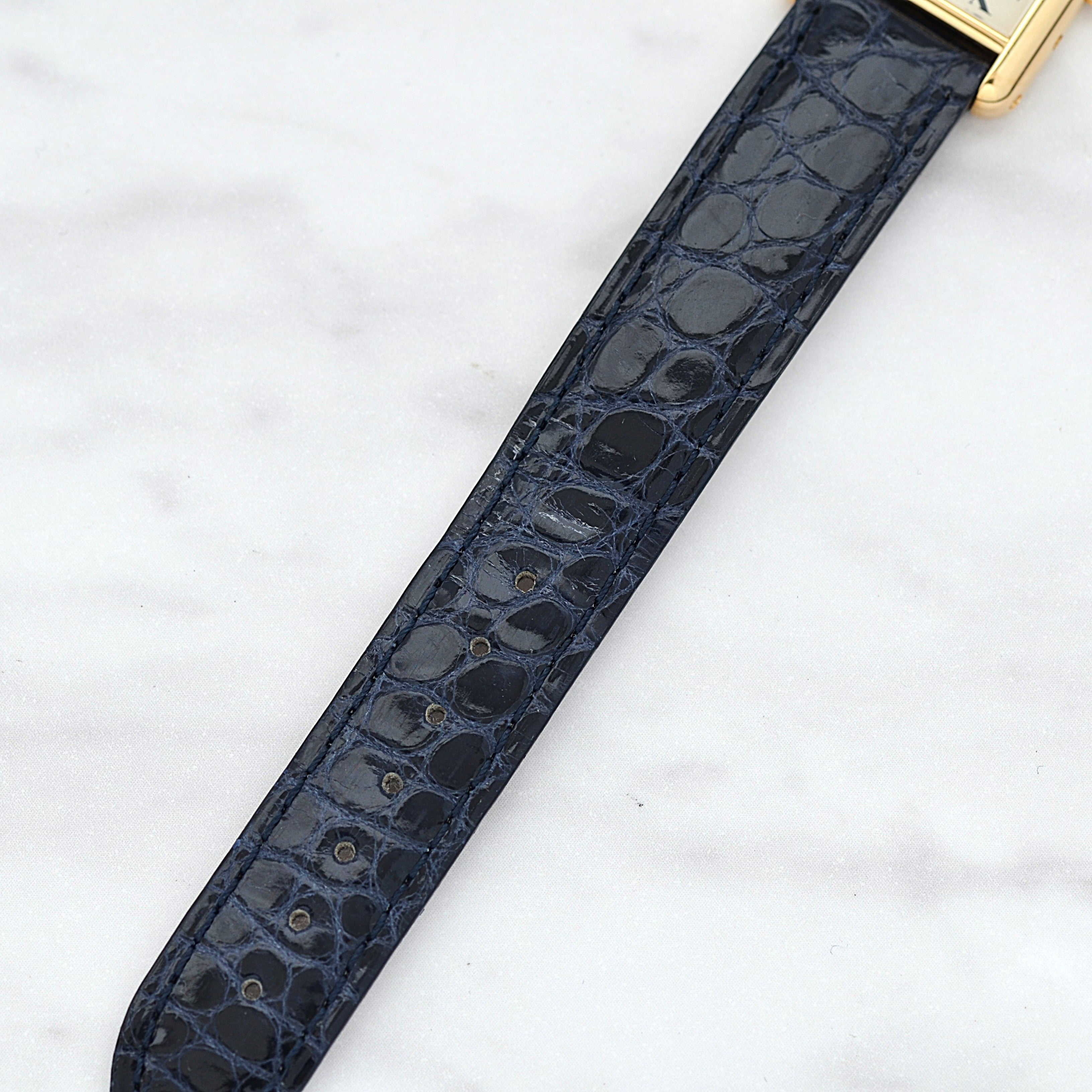 【Cartier】カルティエ タンクルイカルティエSM 18KYG カルティエコンプリートサービス済み