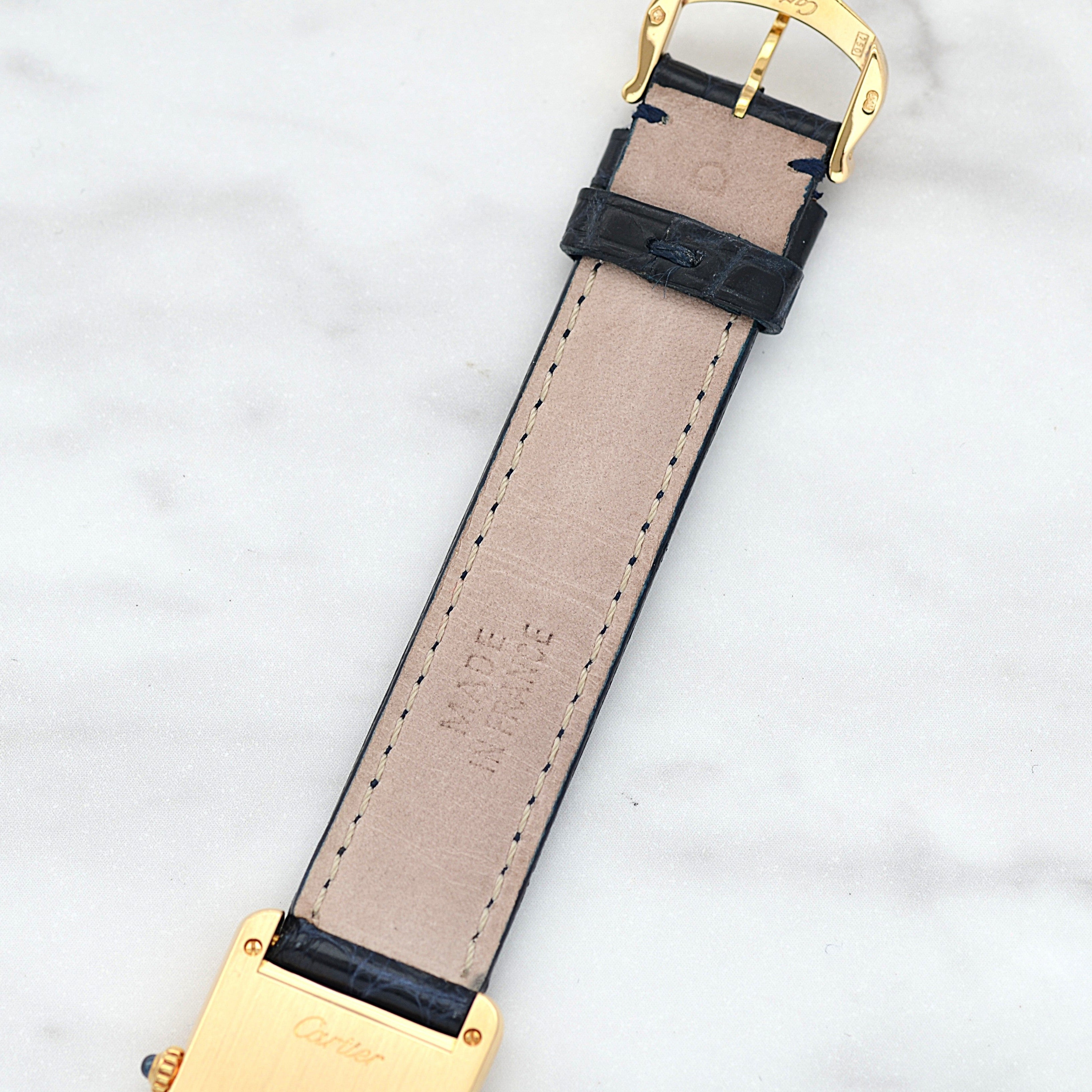 【Cartier】カルティエ タンクルイカルティエSM 18KYG カルティエコンプリートサービス済み