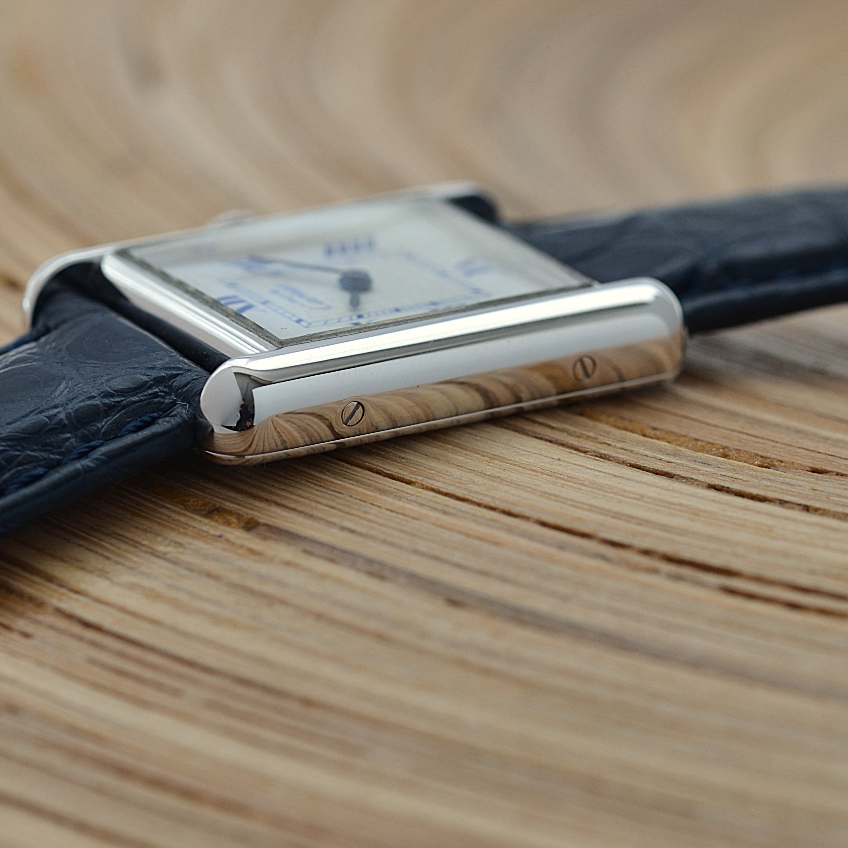 【Cartier】カルティエ マストタンクSM 後期型 飛びローマ 純正Dバックル付き