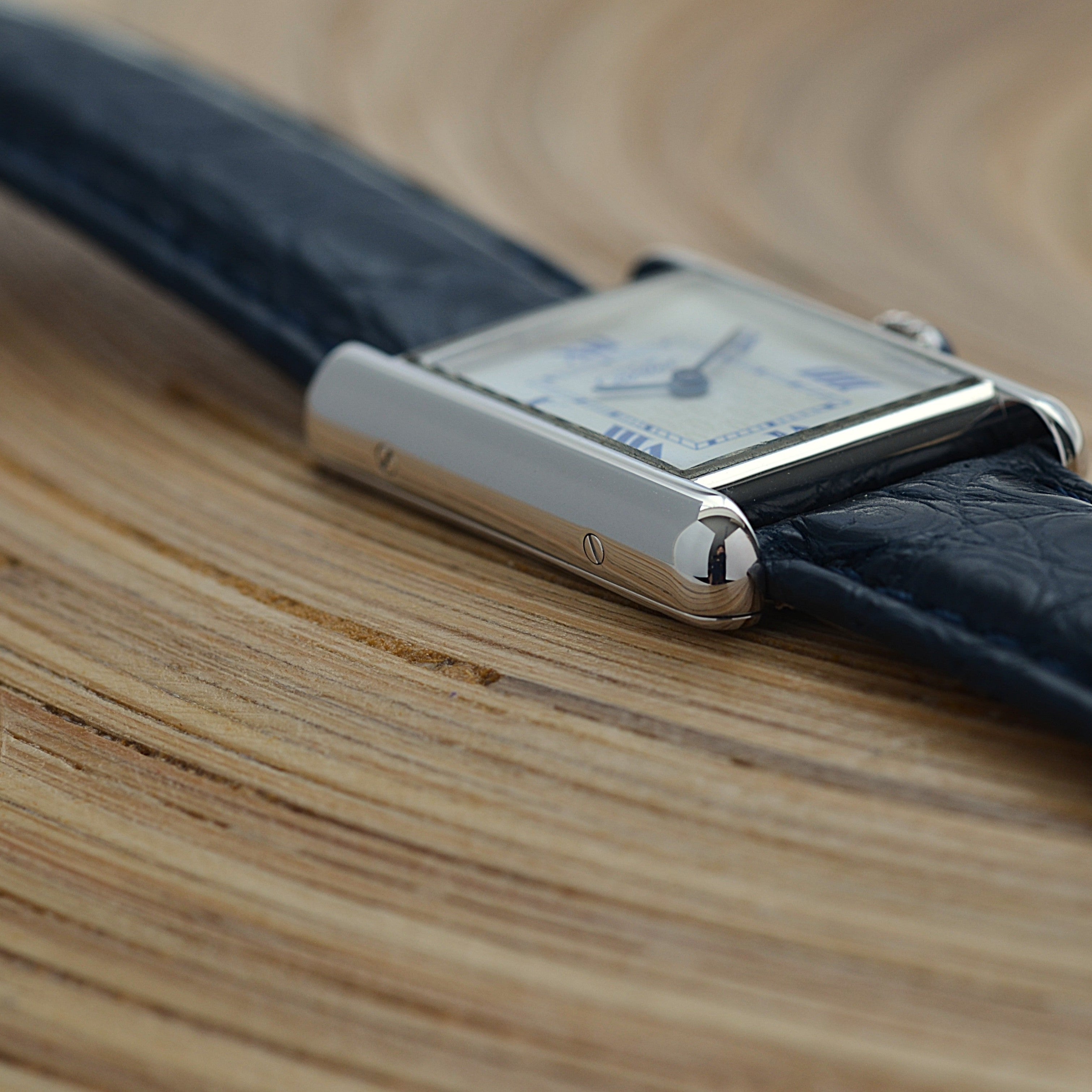 【Cartier】カルティエ マストタンクSM 後期型 飛びローマ 純正Dバックル付き