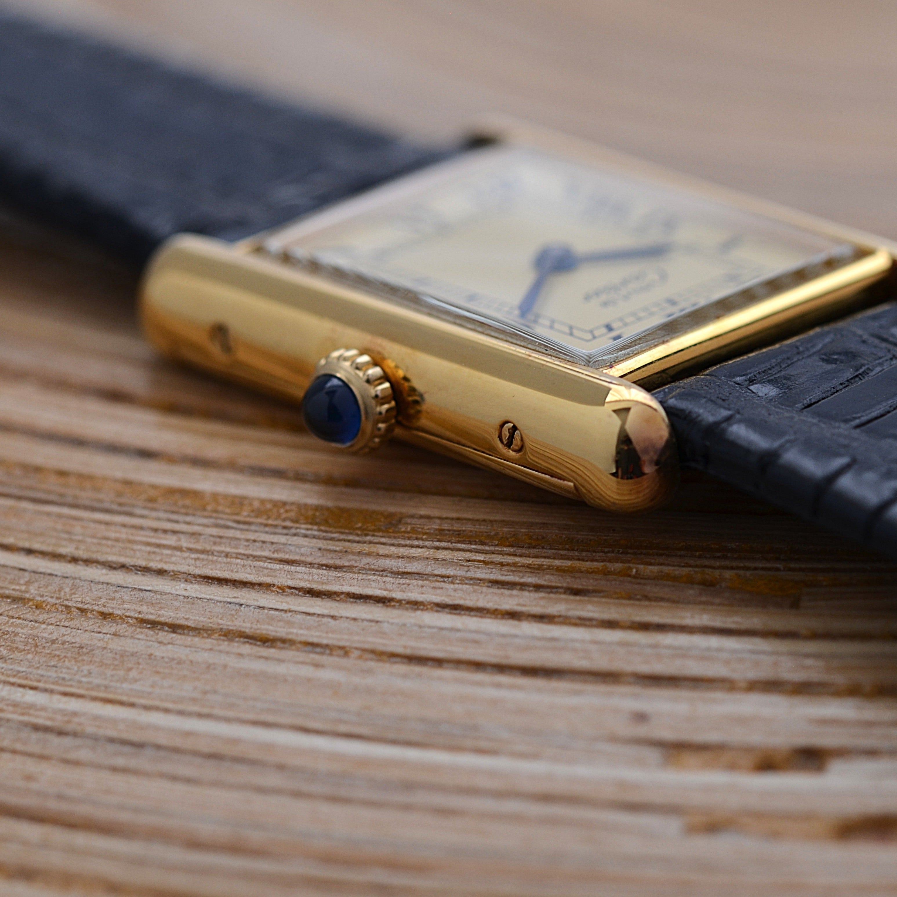 【Cartier】カルティエ マストタンクLM アイボリーローマ 手巻き 付属品完備