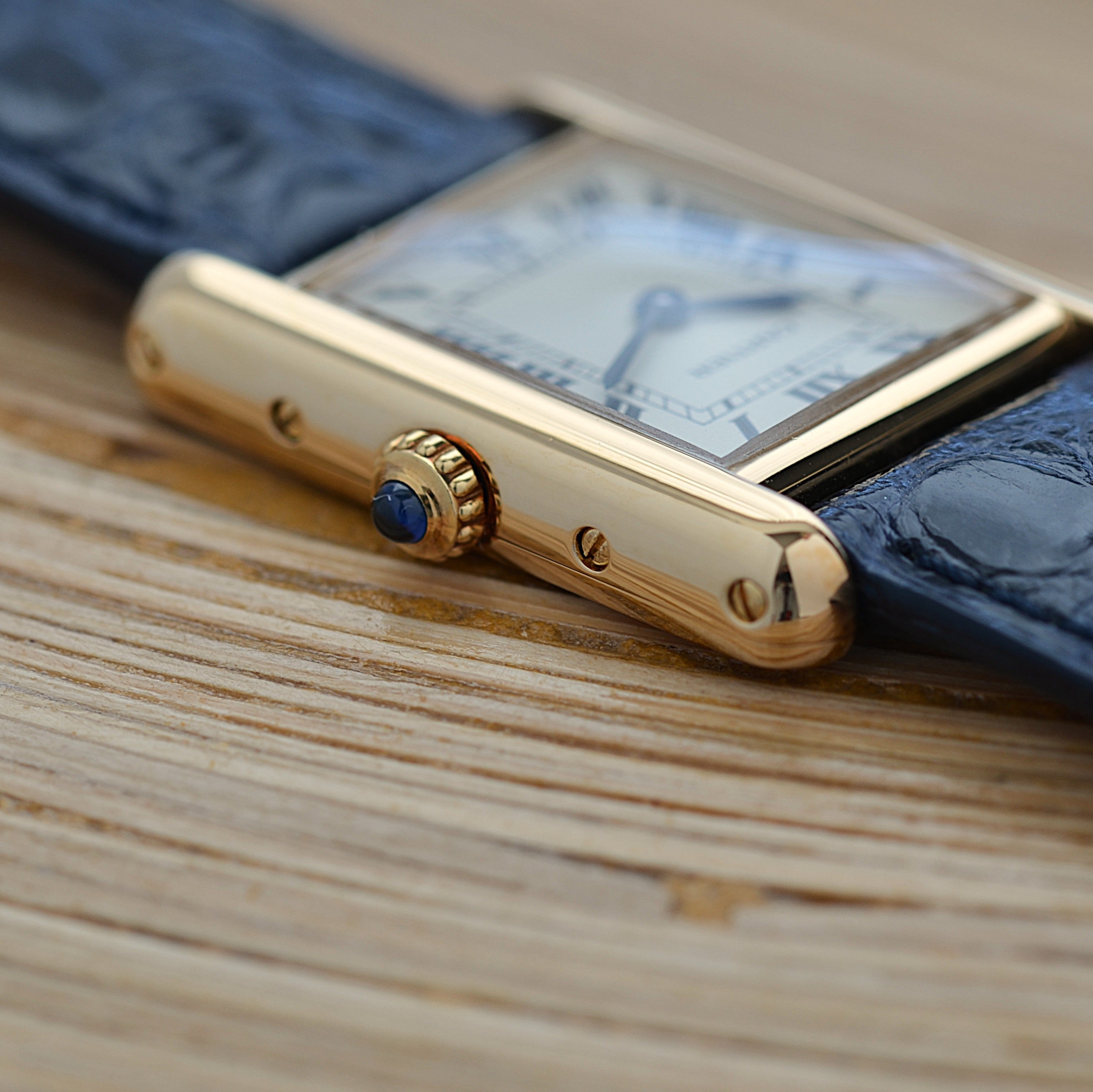 【Cartier】カルティエ タンクルイカルティエSM 18KYG カルティエコンプリートサービス済み