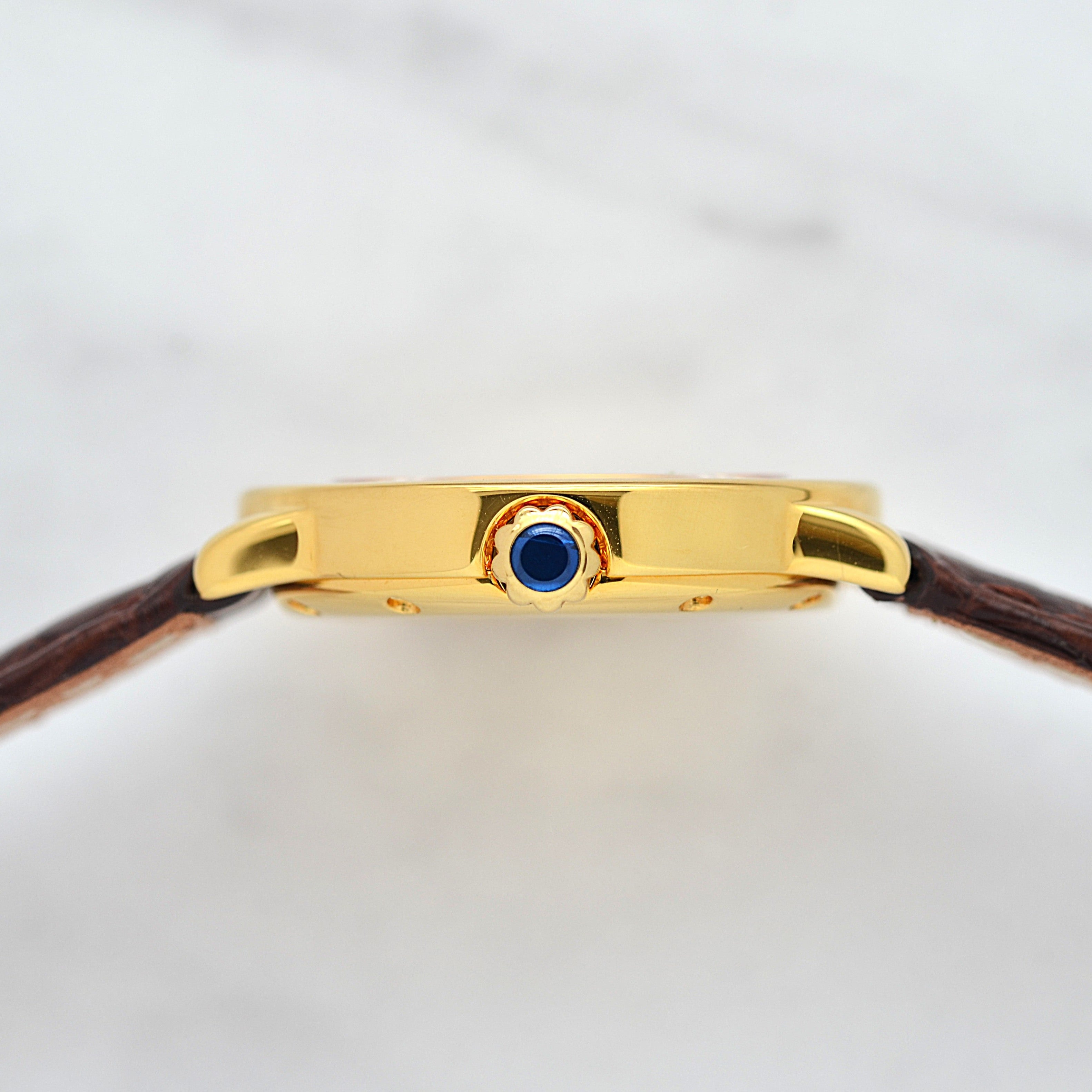 [Cartier] Cartier Must Ronde SM Ivory Roman with Genuine Buckle