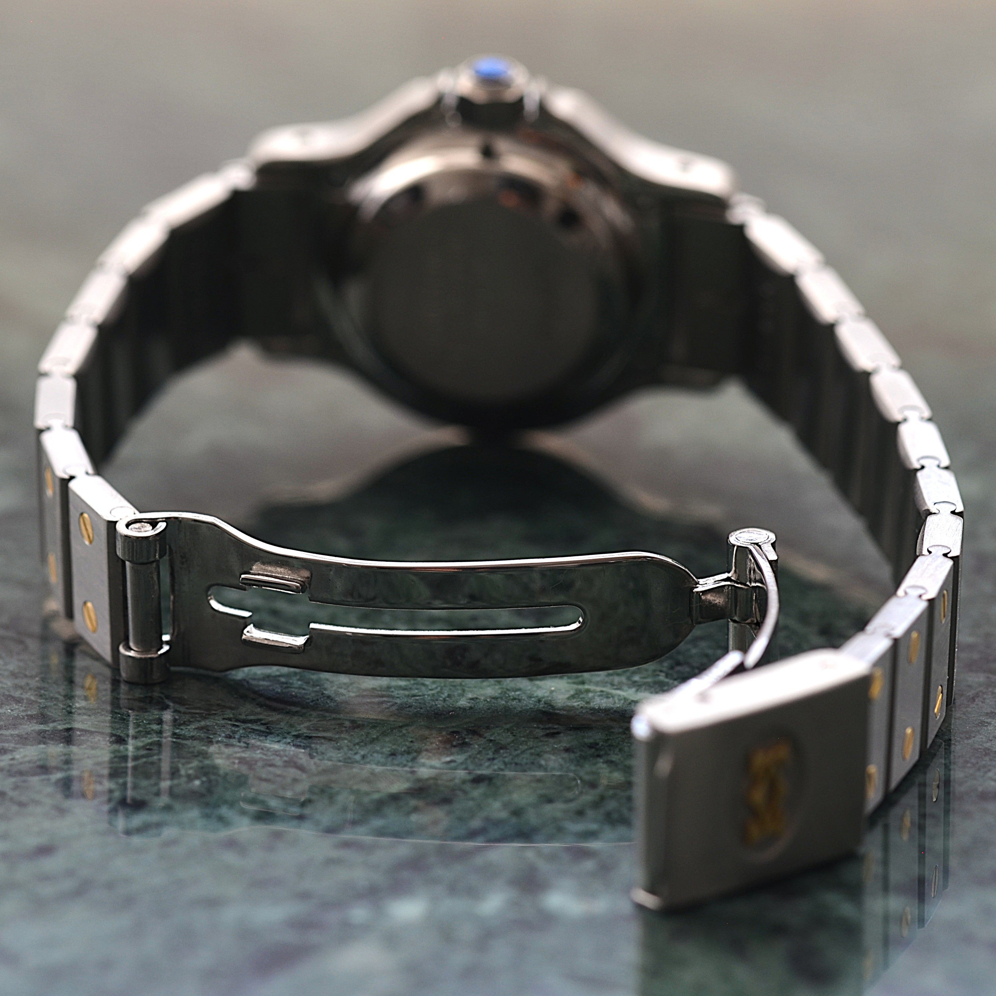 【Cartier】カルティエ サントスオクタゴンSM 18KYG×SS 永久保証書付き