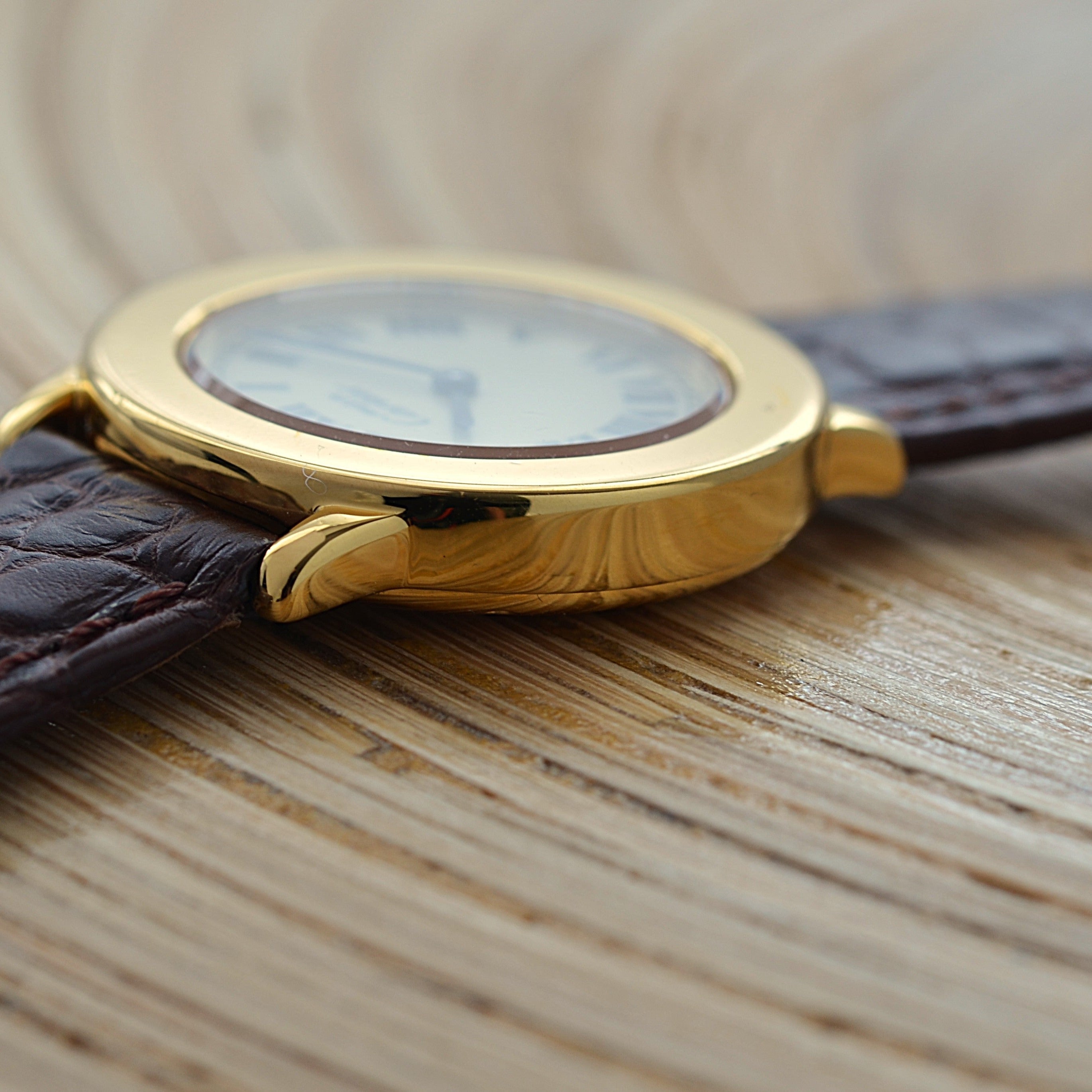 [Cartier] Cartier Must Ronde SM Ivory Roman with Genuine Buckle