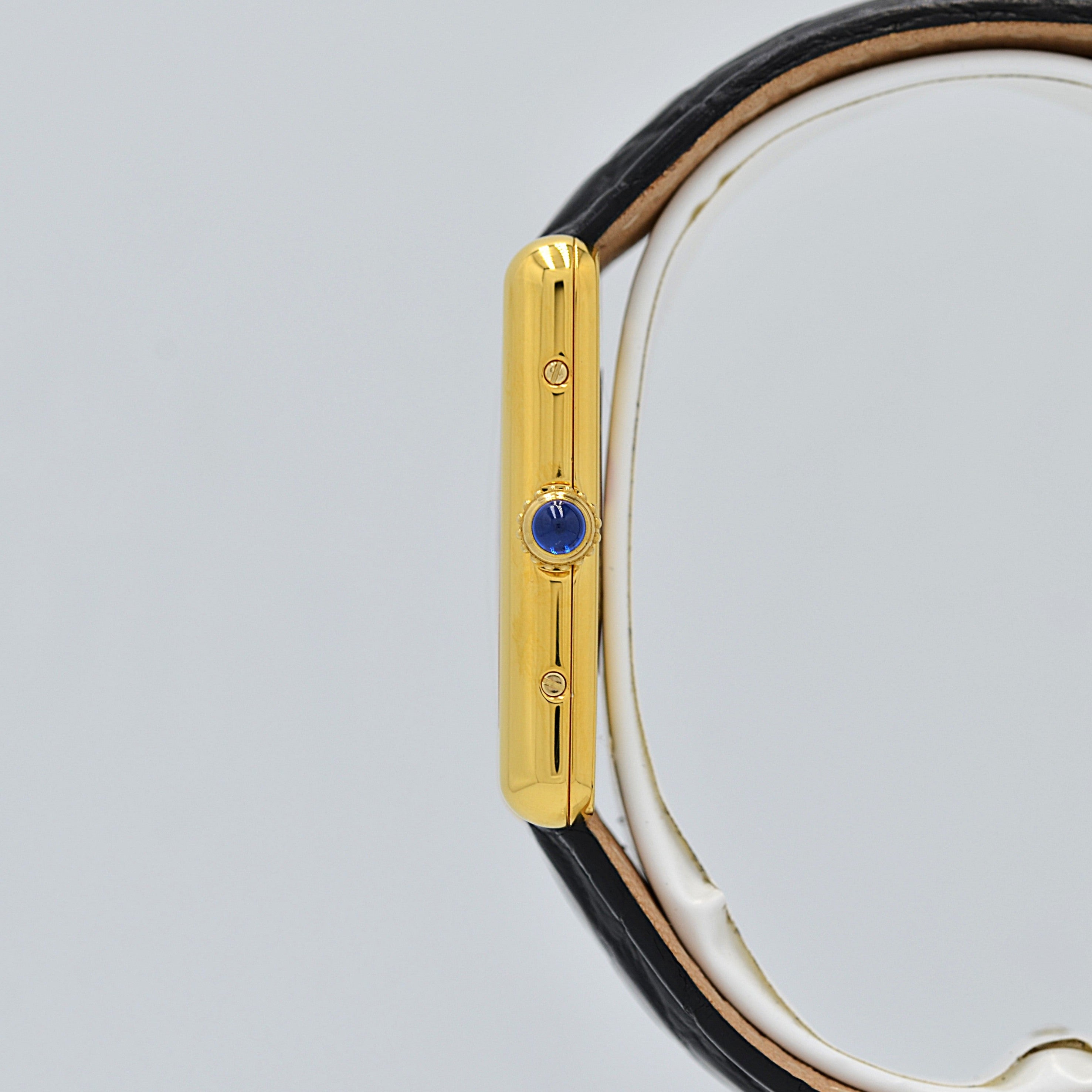 【Cartier】カルティエ マストタンクLM 飛びアラビア 付属品完備 カルティエコンプリートサービス済み