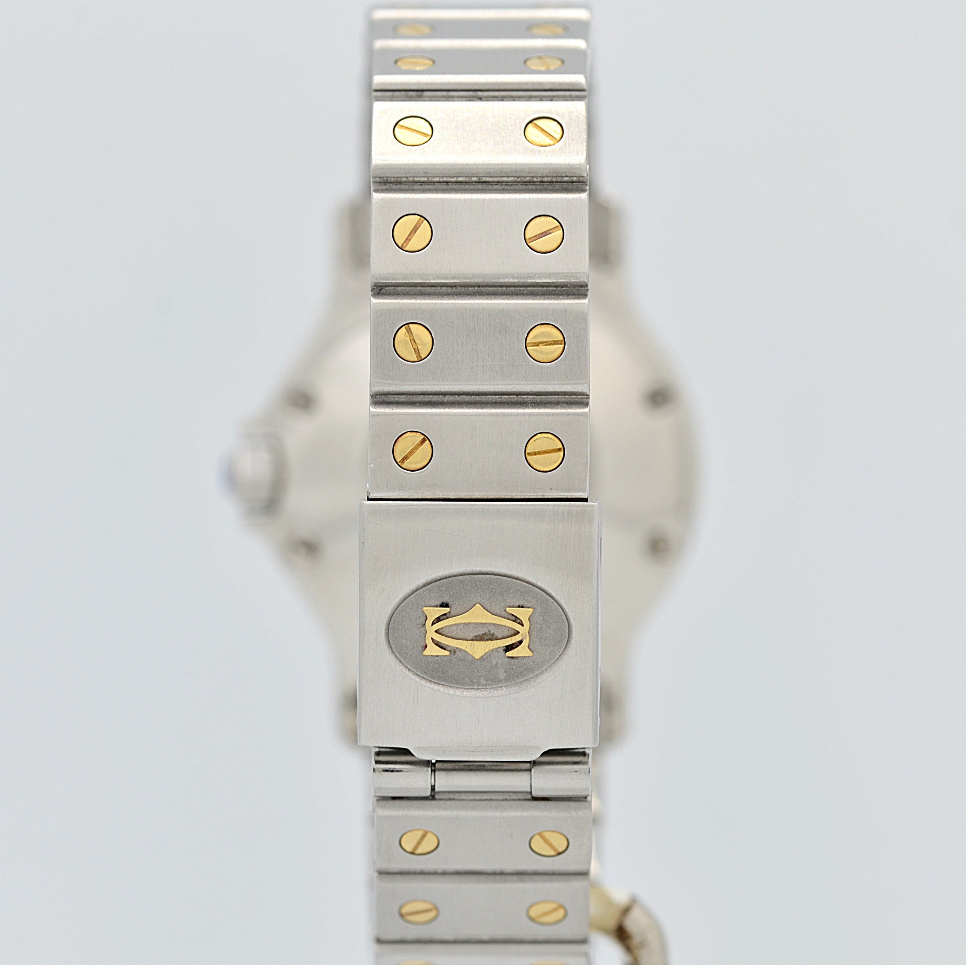 【Cartier】カルティエ サントスオクタゴンLM 18KYG×SS SWISS MADE 表記