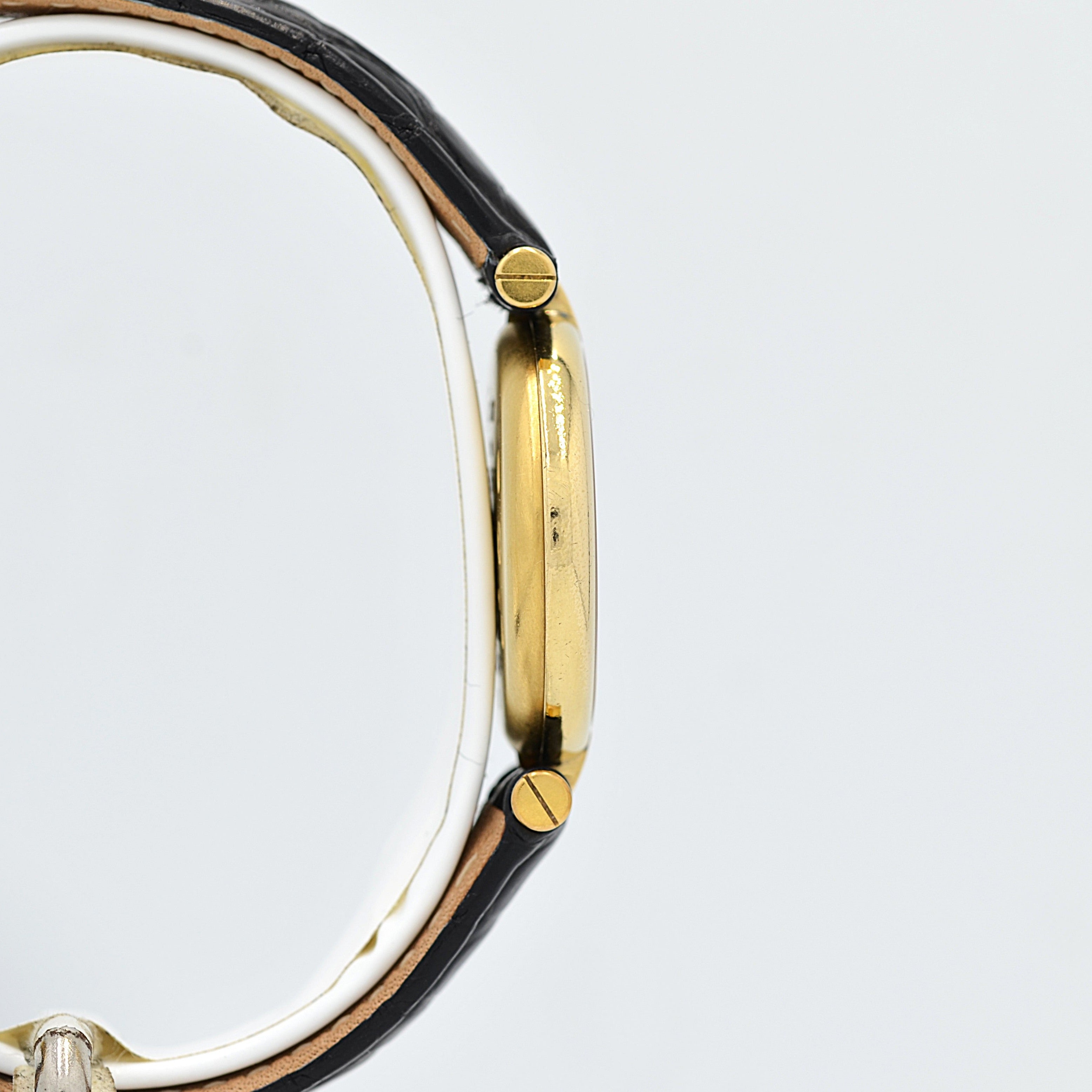 【Cartier】カルティエ マストヴァンドームSM アイボリーローマ文字盤 純正Dバックル付き