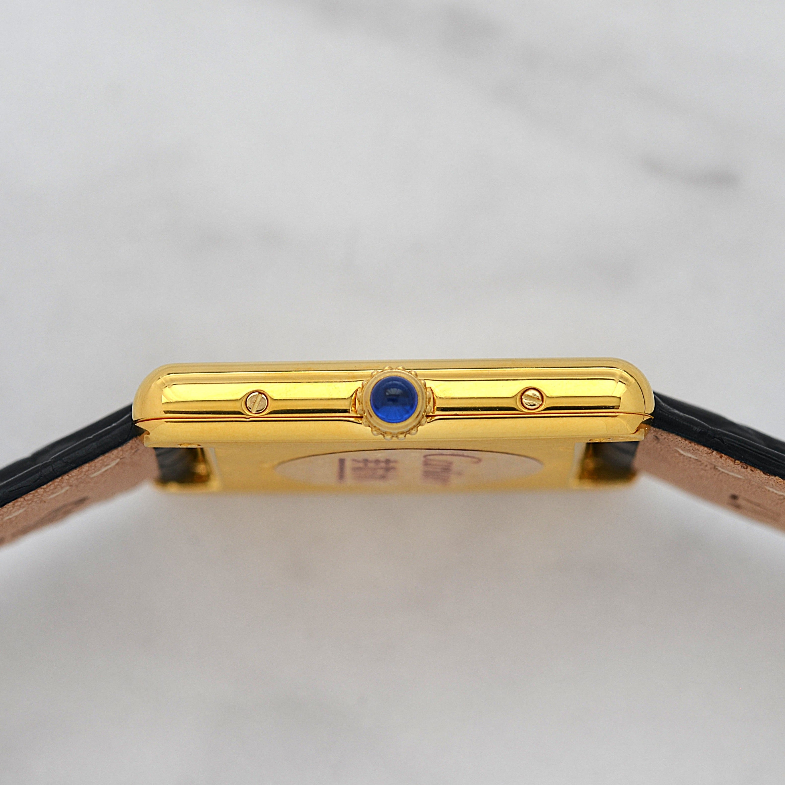 【Cartier】カルティエ マストタンクLM 飛びアラビア 付属品完備 カルティエコンプリートサービス済み