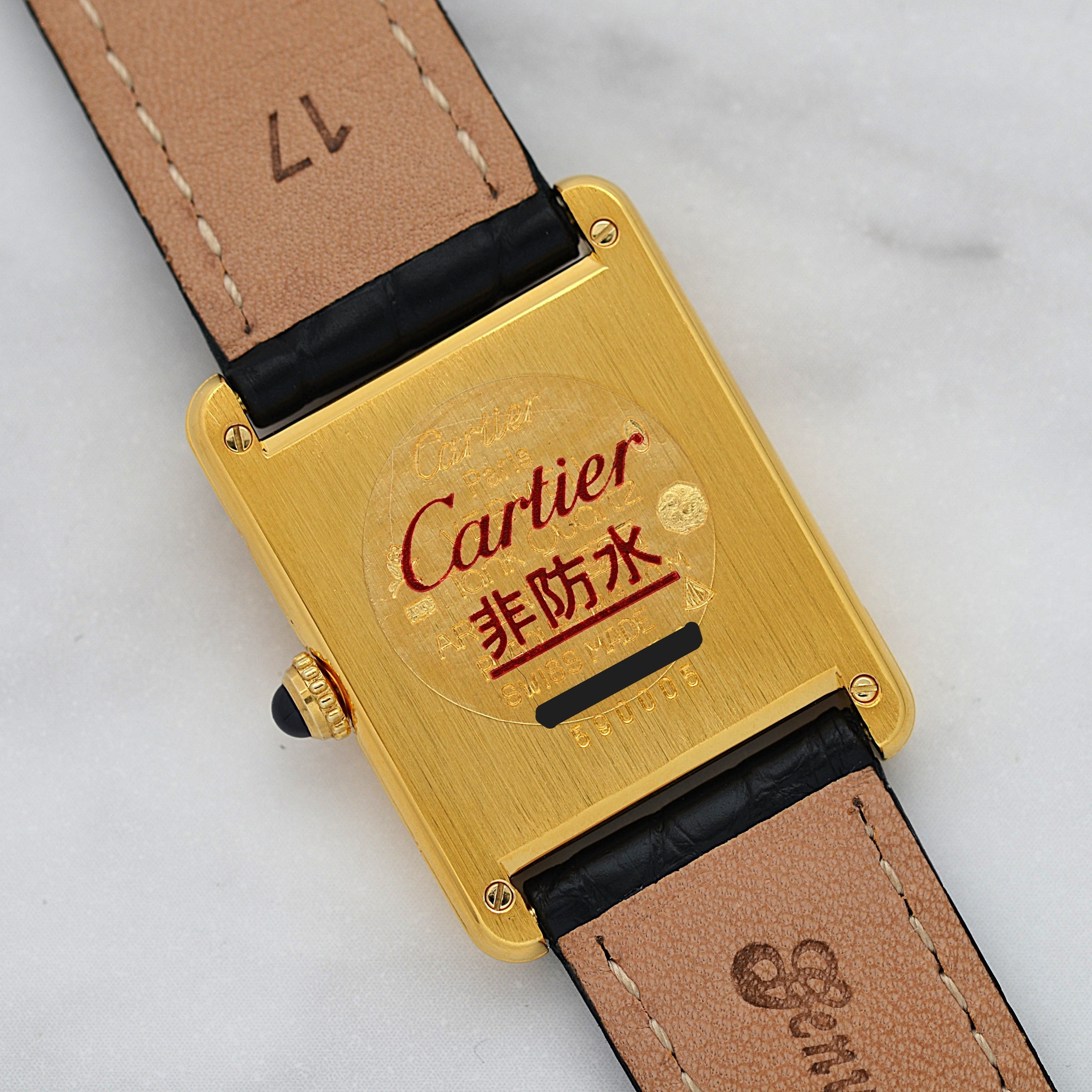 【Cartier】カルティエ マストタンクLM 飛びアラビア 付属品完備 カルティエコンプリートサービス済み