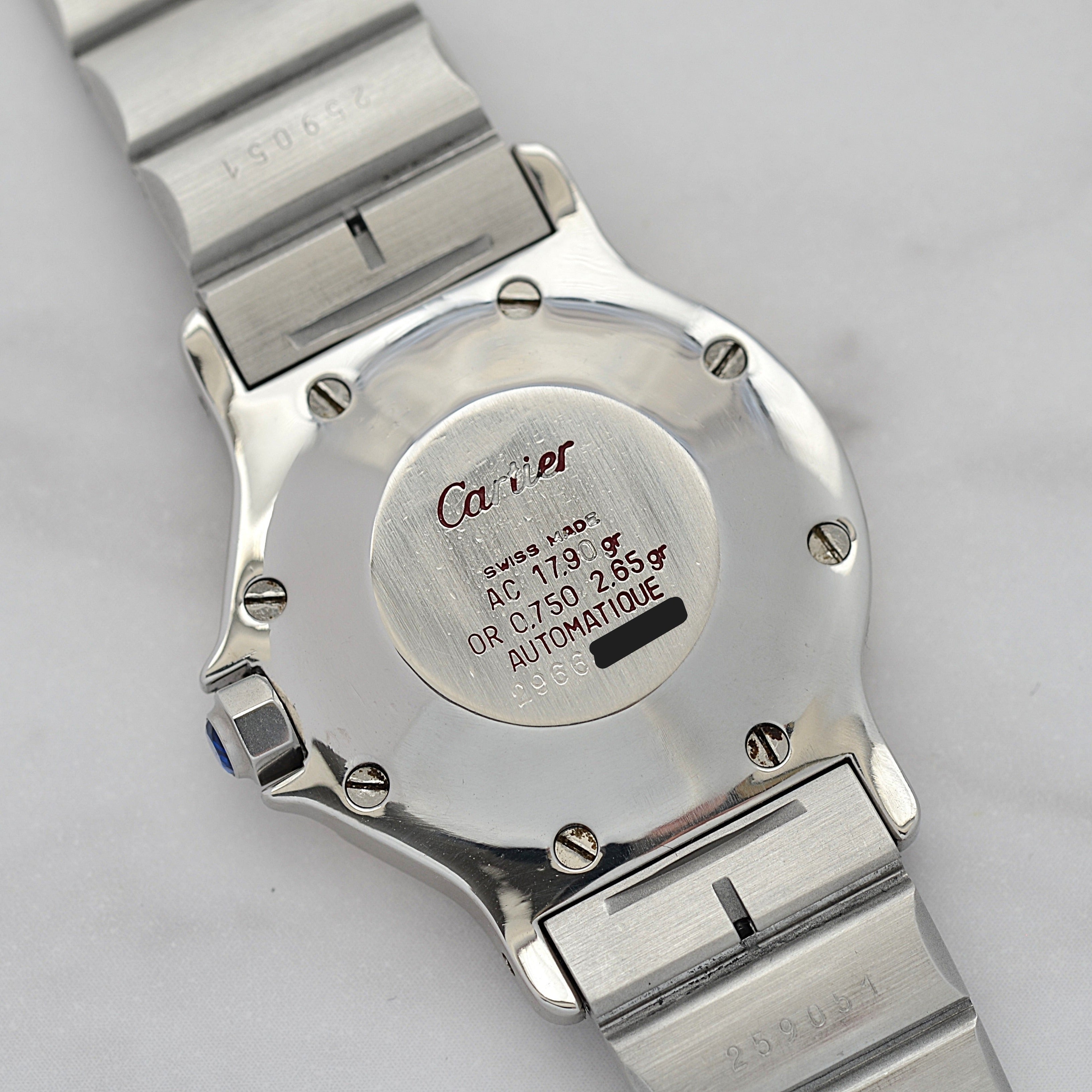 【Cartier】カルティエ サントスオクタゴンLM 18KYG×SS SWISS MADE 表記