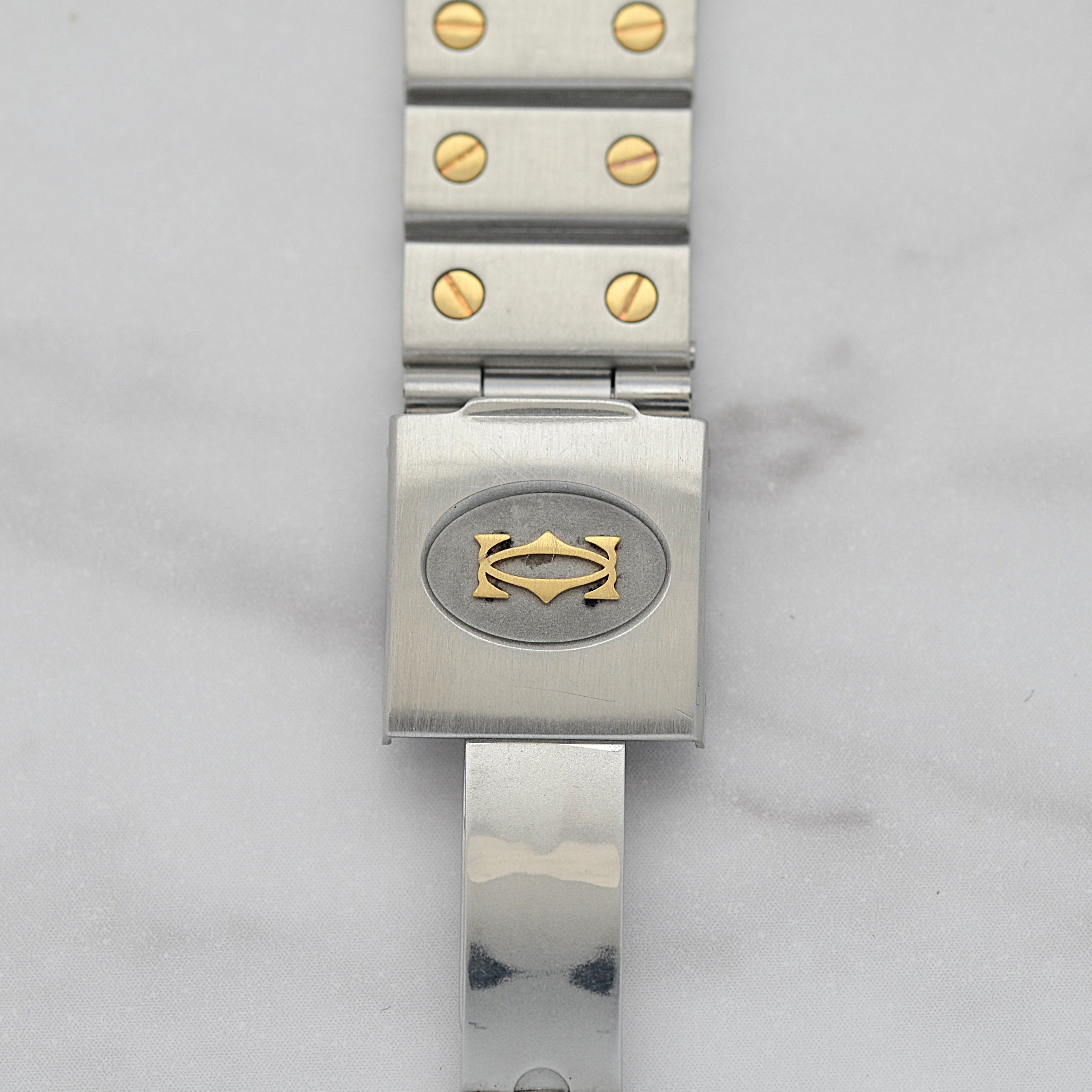 【Cartier】カルティエ サントスオクタゴンLM 18KYG×SS SWISS MADE 表記