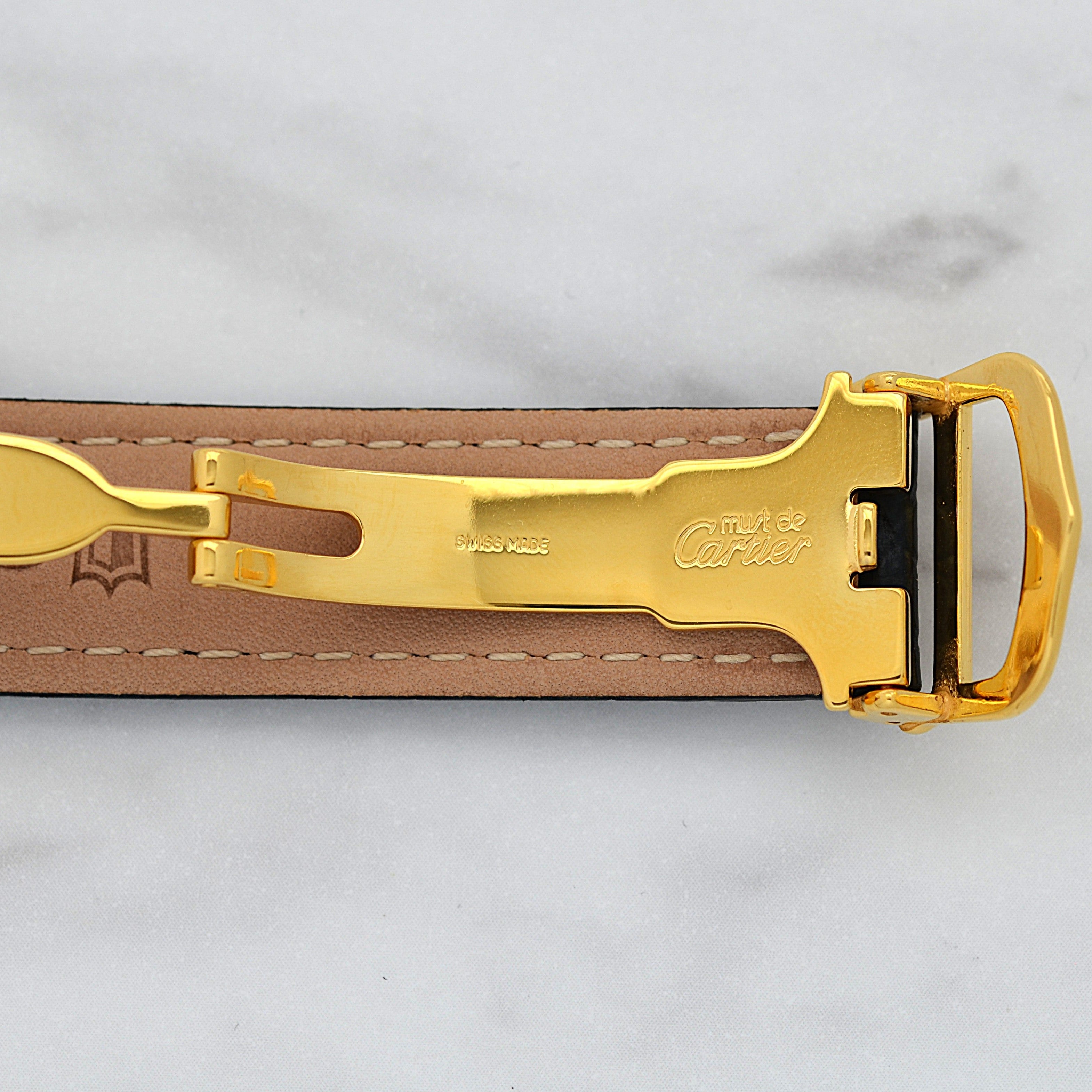 【Cartier】カルティエ マストタンクLM 飛びアラビア 付属品完備 カルティエコンプリートサービス済み