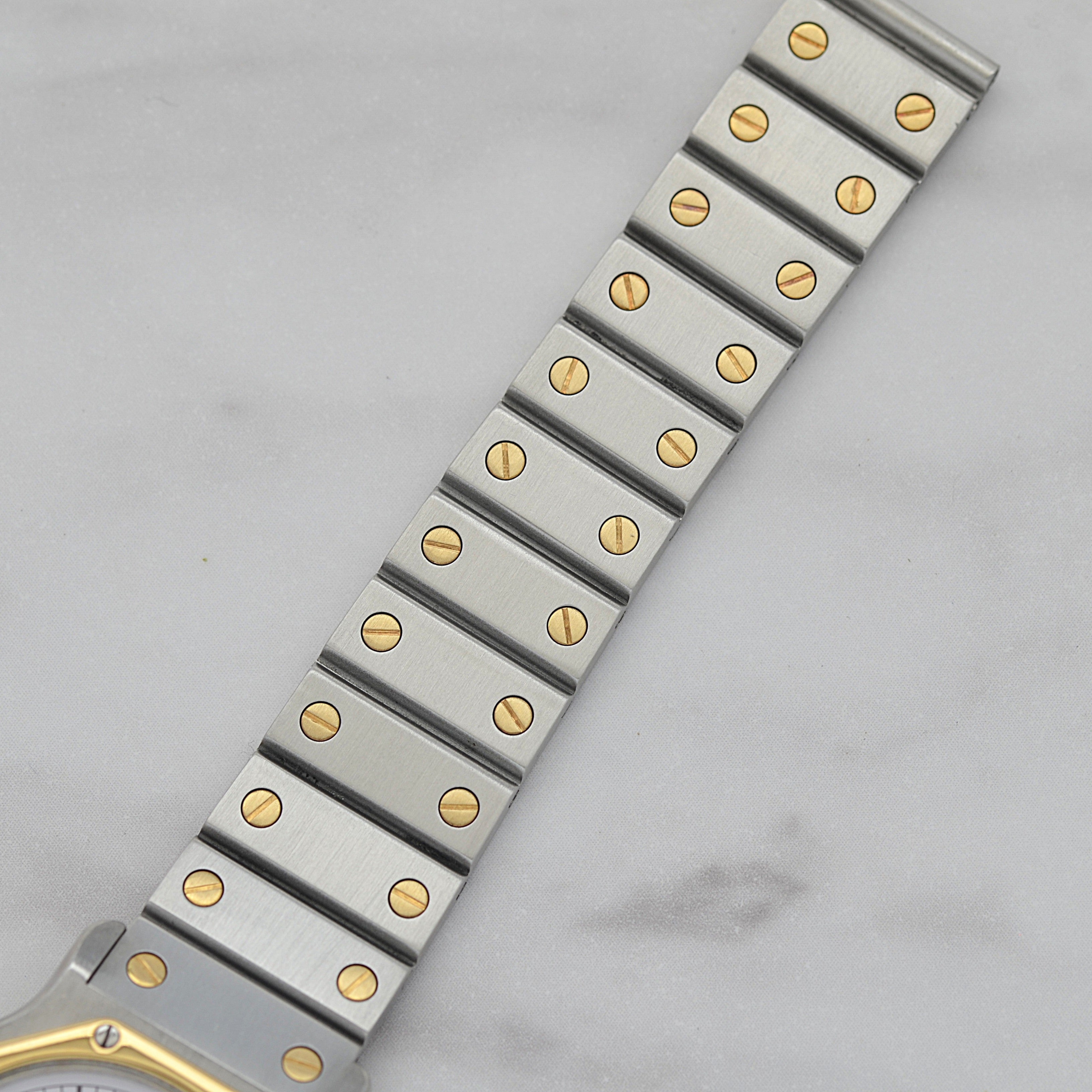 【Cartier】カルティエ サントスオクタゴンLM 18KYG×SS SWISS MADE 表記