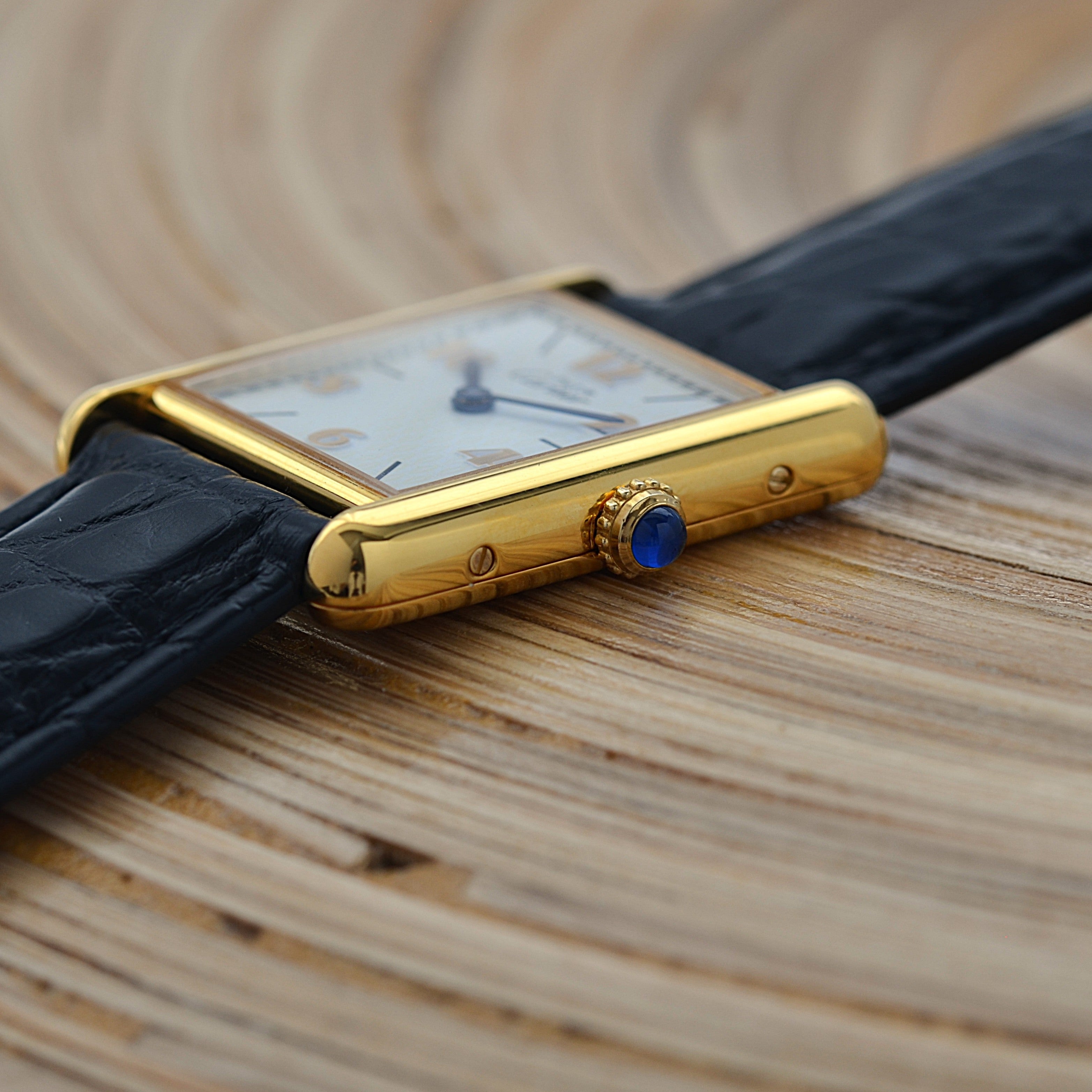 【Cartier】カルティエ マストタンクLM 飛びアラビア 付属品完備 カルティエコンプリートサービス済み