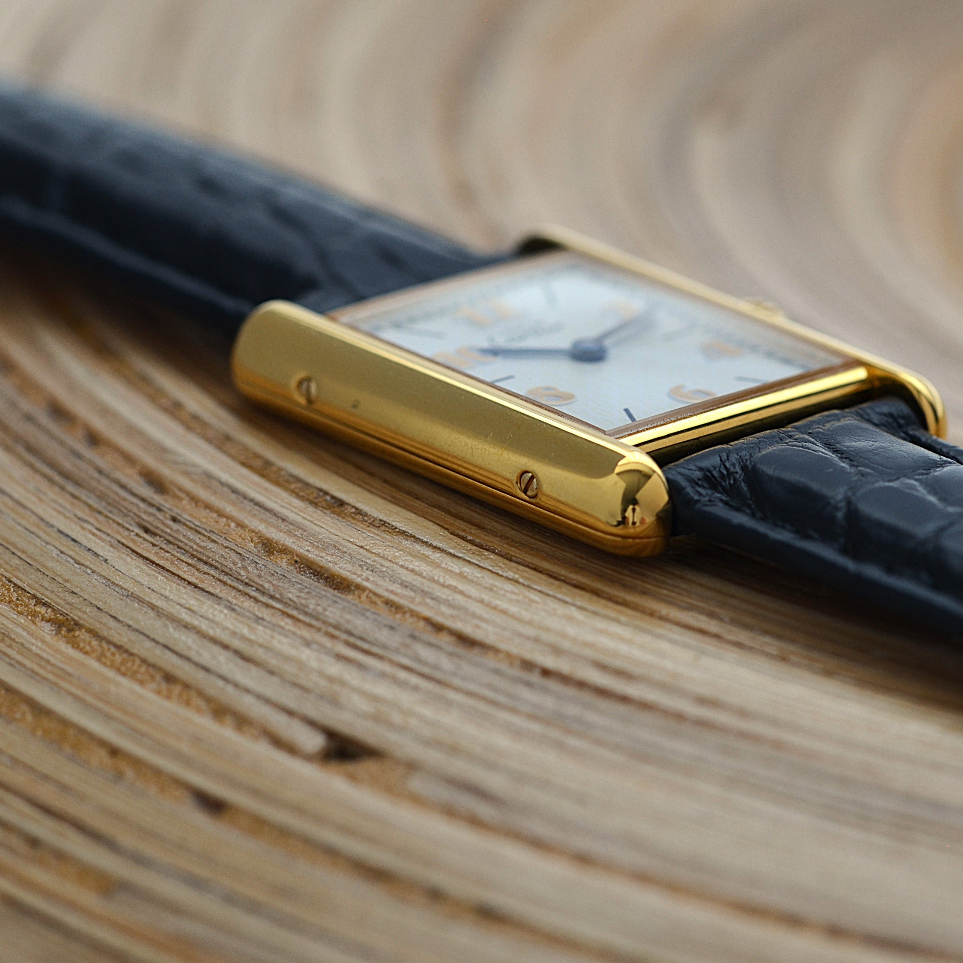 【Cartier】カルティエ マストタンクLM 飛びアラビア 付属品完備 カルティエコンプリートサービス済み