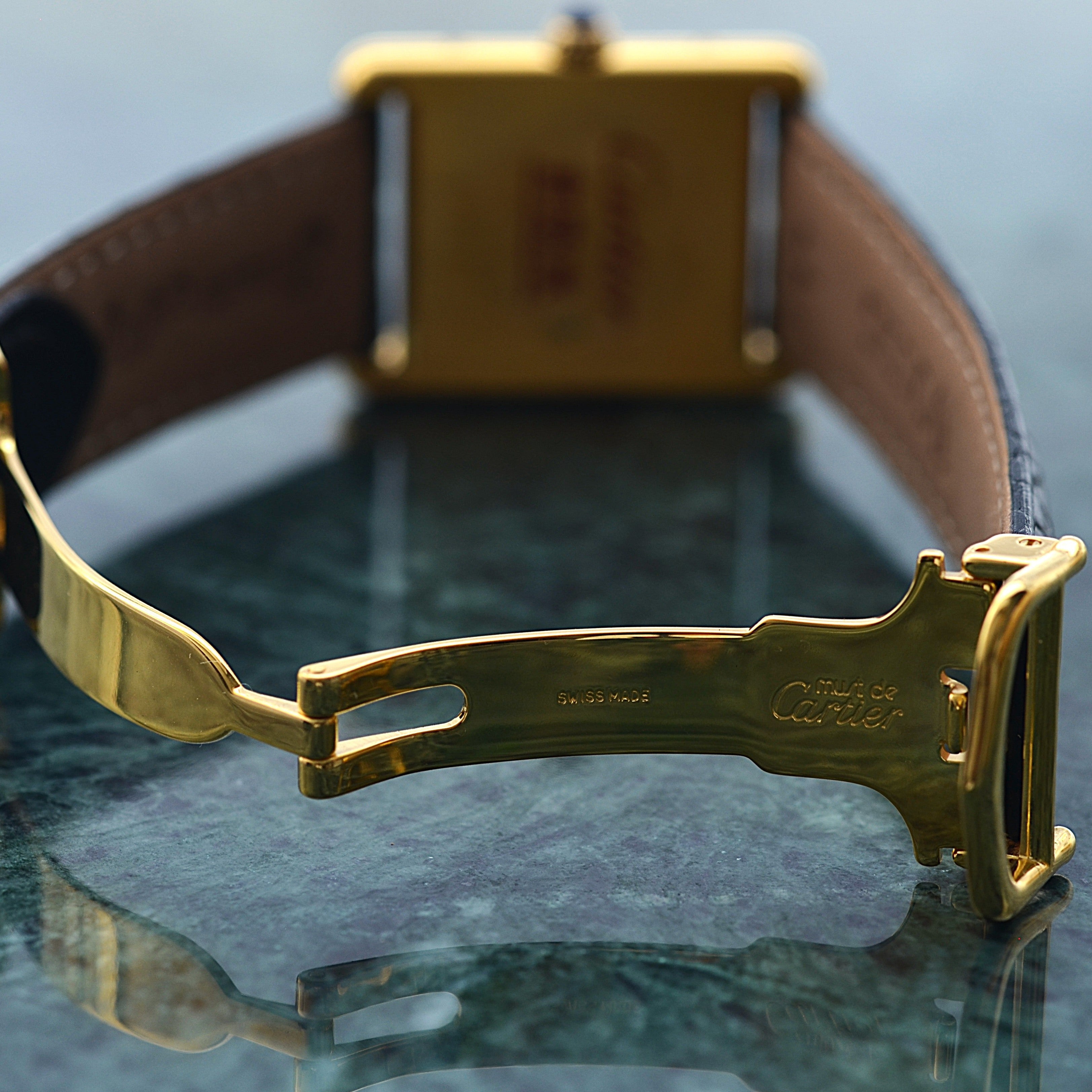 【Cartier】カルティエ マストタンクLM 飛びアラビア 付属品完備 カルティエコンプリートサービス済み