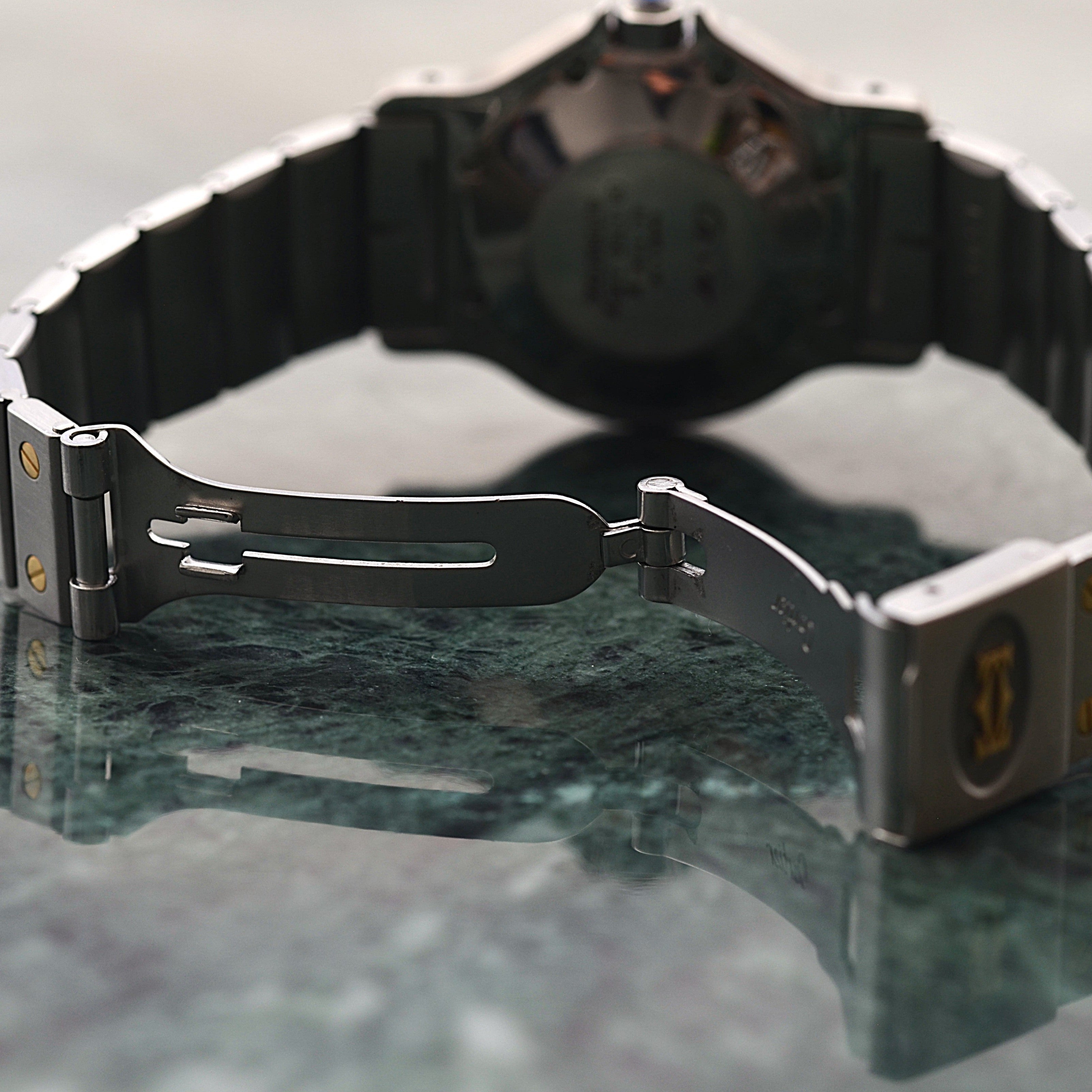 【Cartier】カルティエ サントスオクタゴンLM 18KYG×SS SWISS MADE 表記