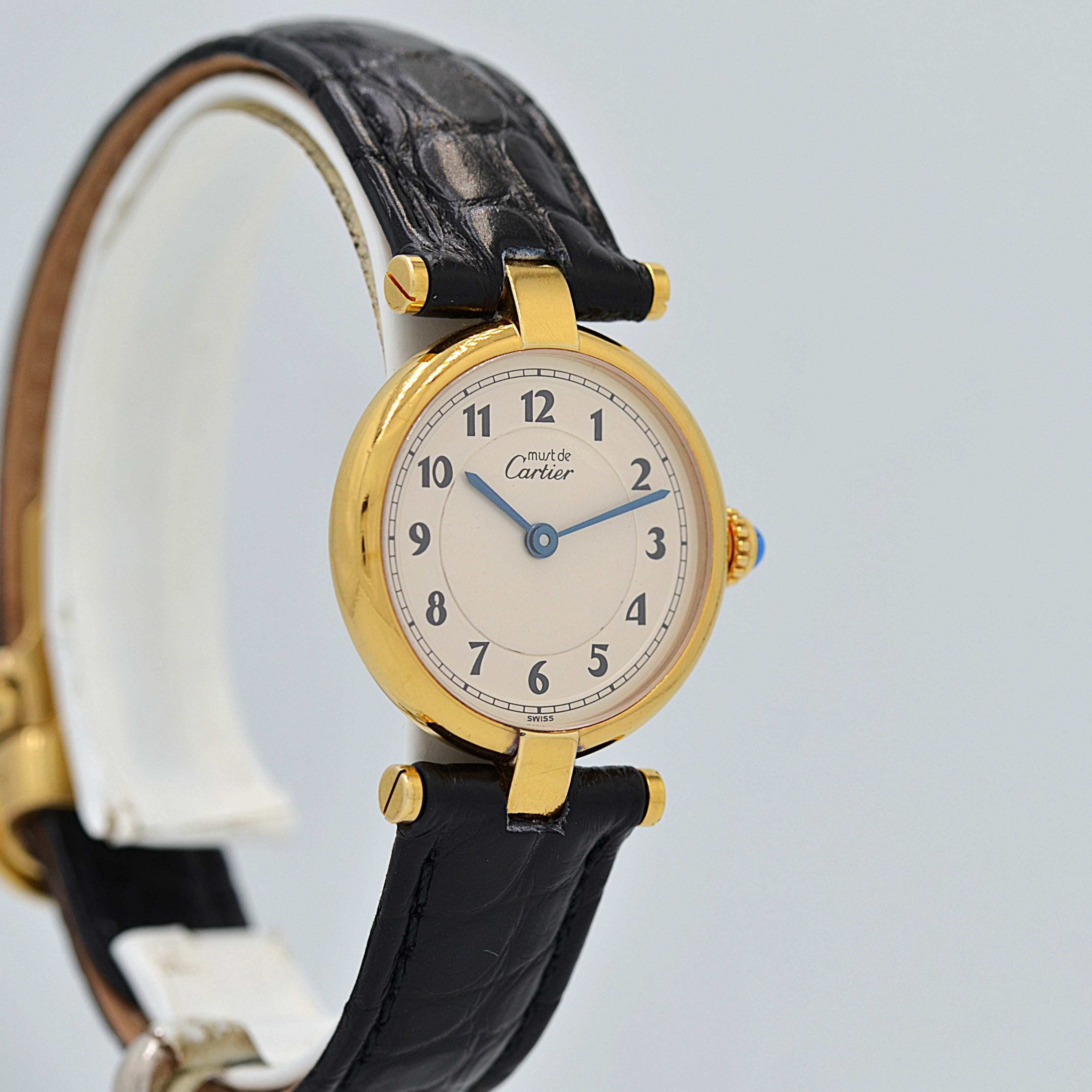 【Cartier】カルティエ マストヴァンドームSM アラビア 純正Dバックル付き