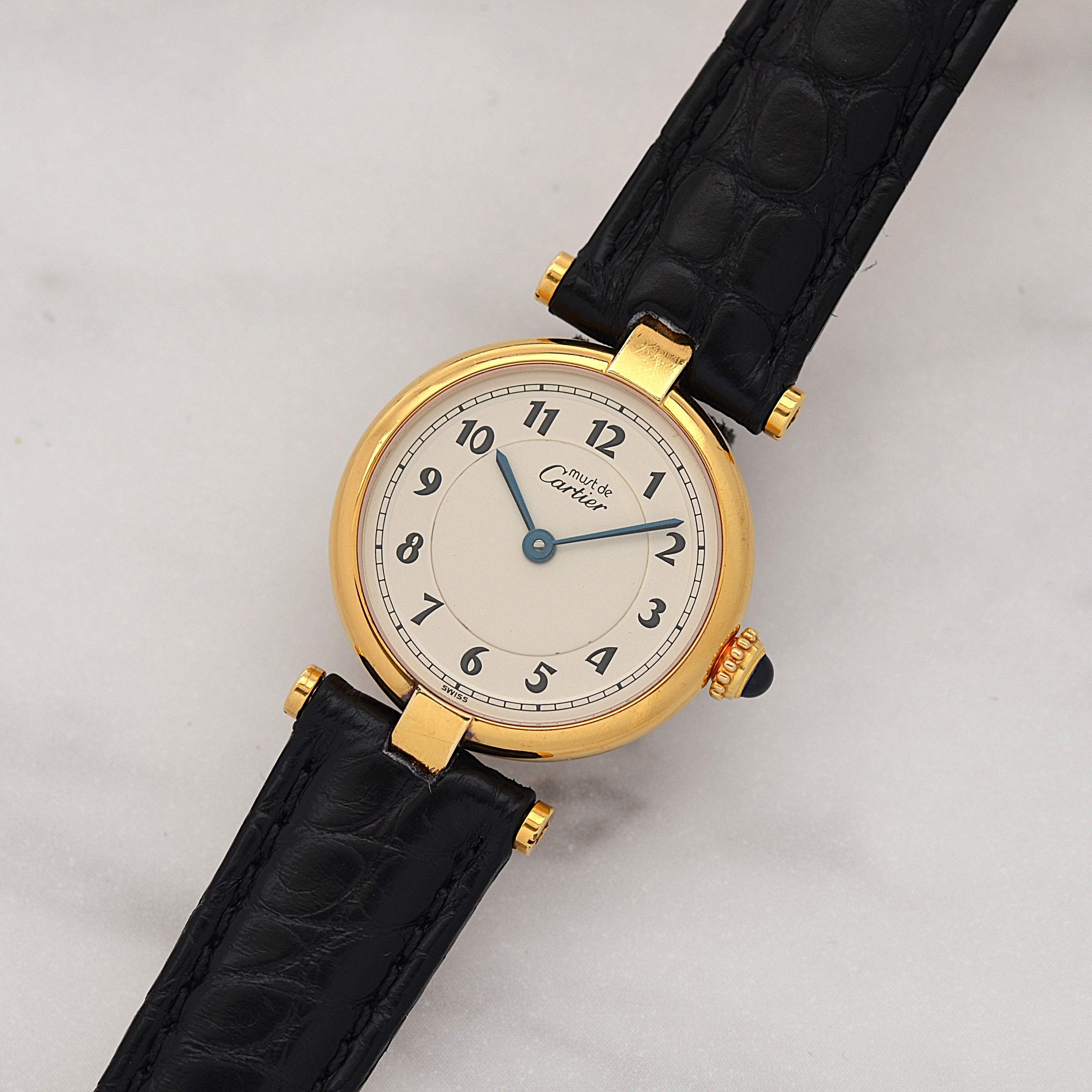 【Cartier】カルティエ マストヴァンドームSM アラビア 純正Dバックル付き