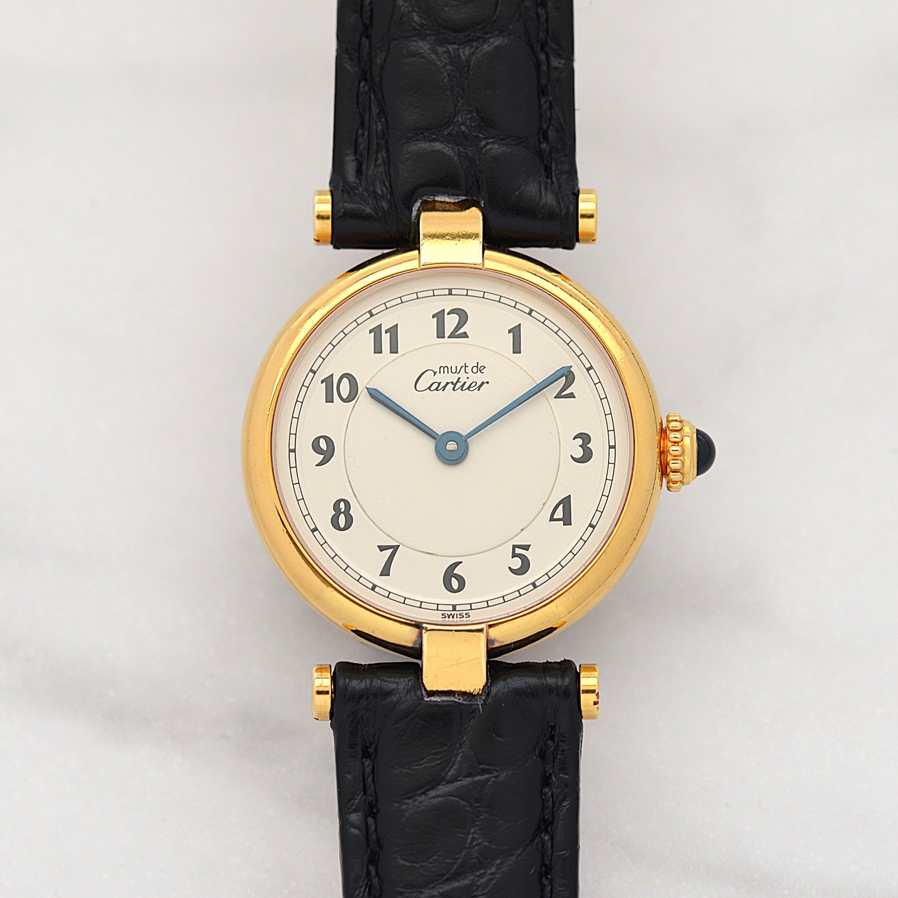 【Cartier】カルティエ マストヴァンドームSM アラビア 純正Dバックル付き