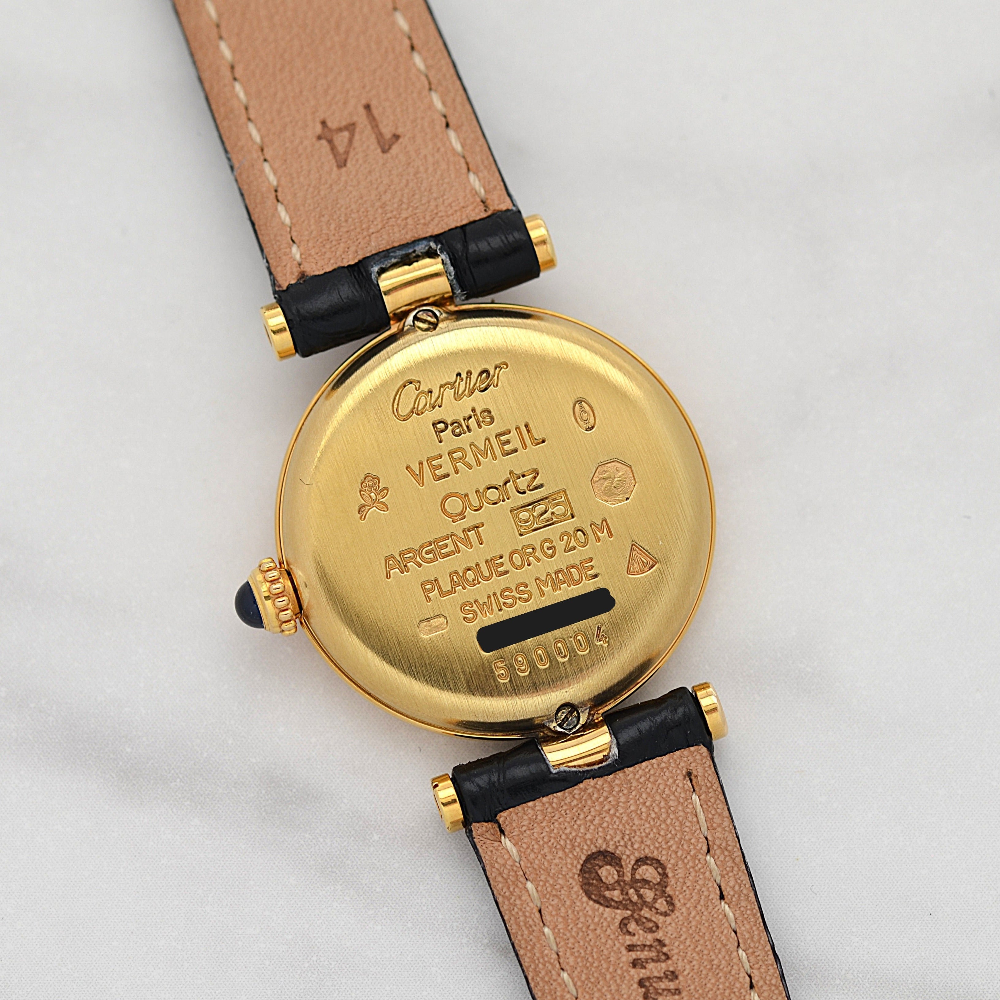 【Cartier】カルティエ マストヴァンドームSM アラビア 純正Dバックル付き