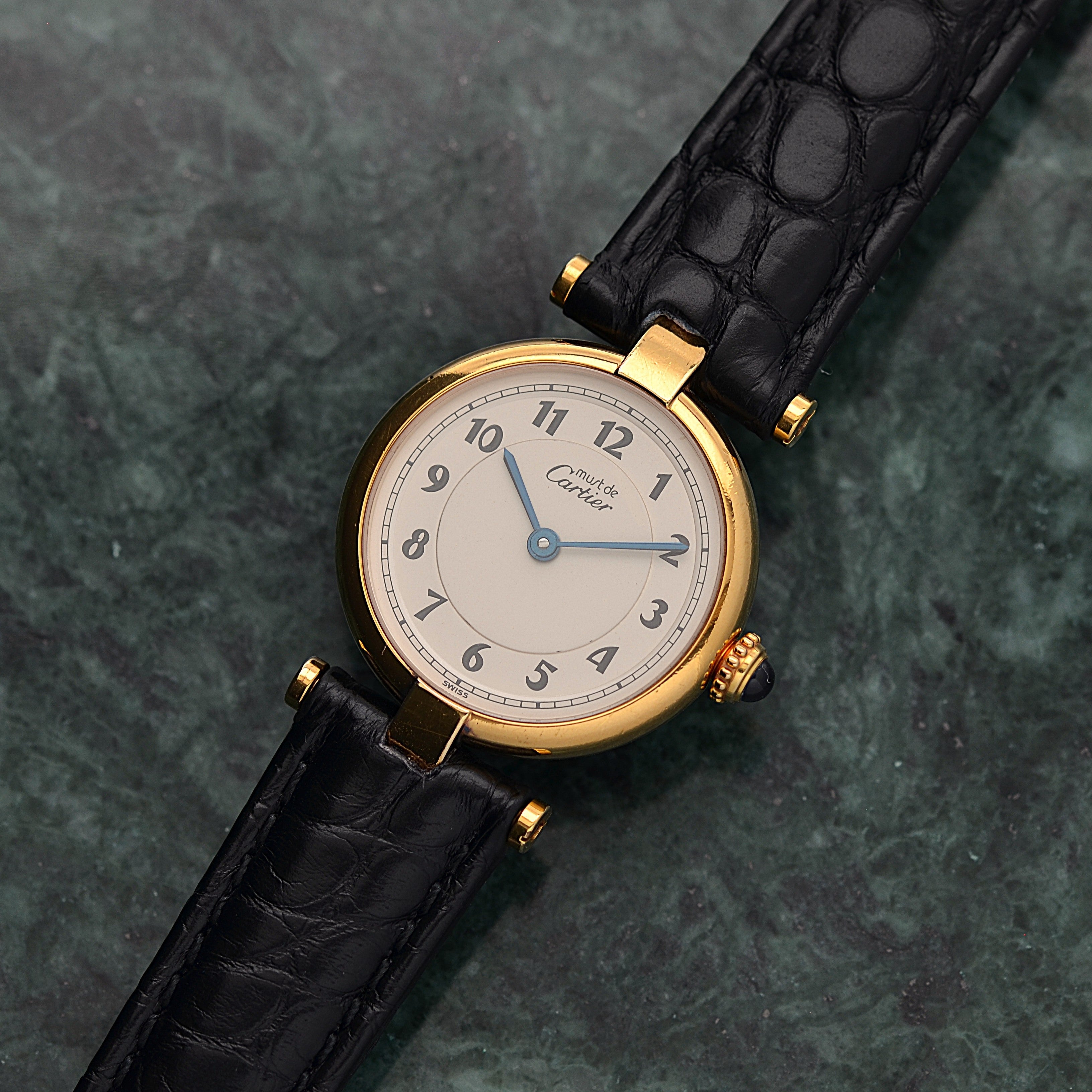 【Cartier】カルティエ マストヴァンドームSM アラビア 純正Dバックル付き