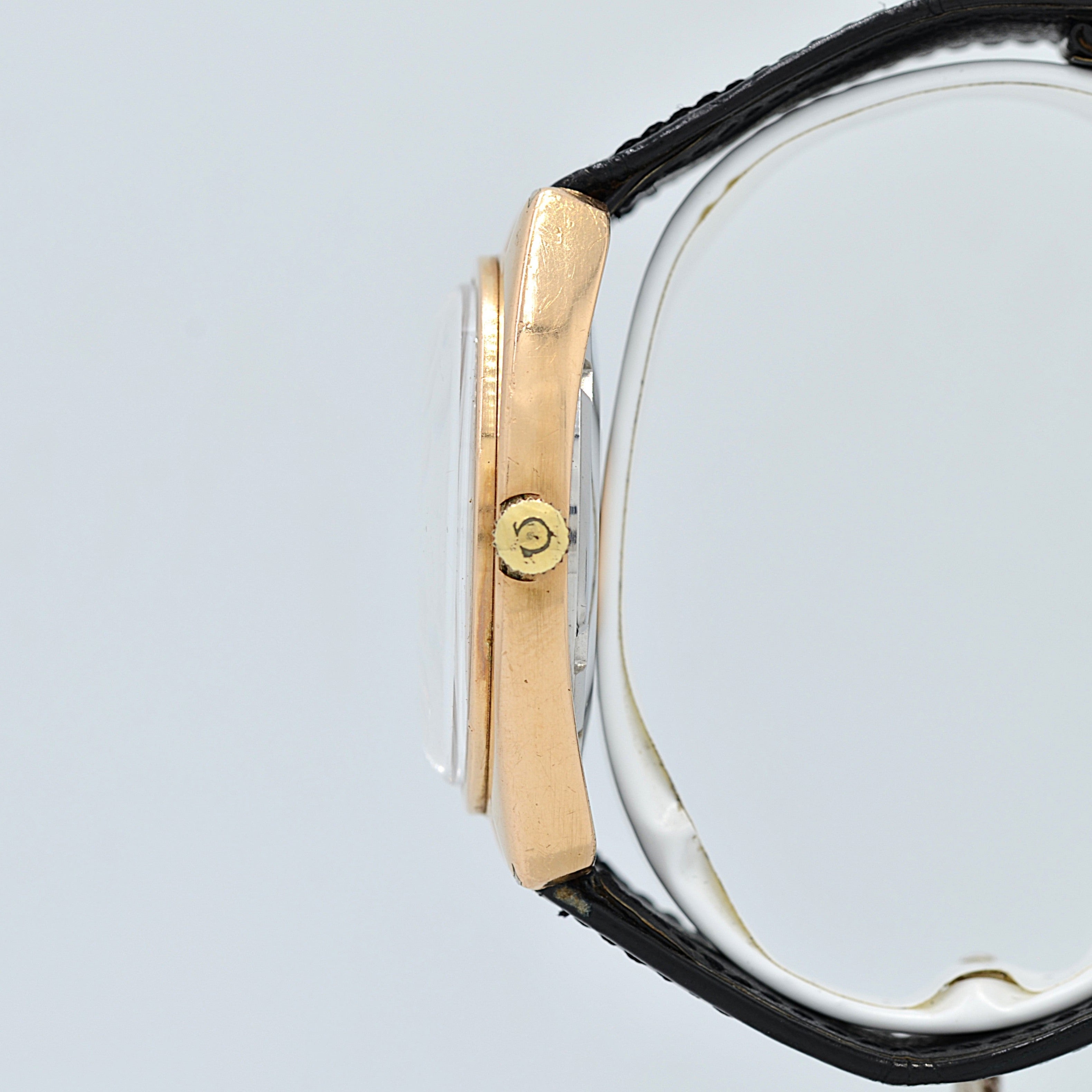 [歐米茄] 歐米茄星座系列日期顯示 C-Line 粉紅金錶殼配正品錶扣