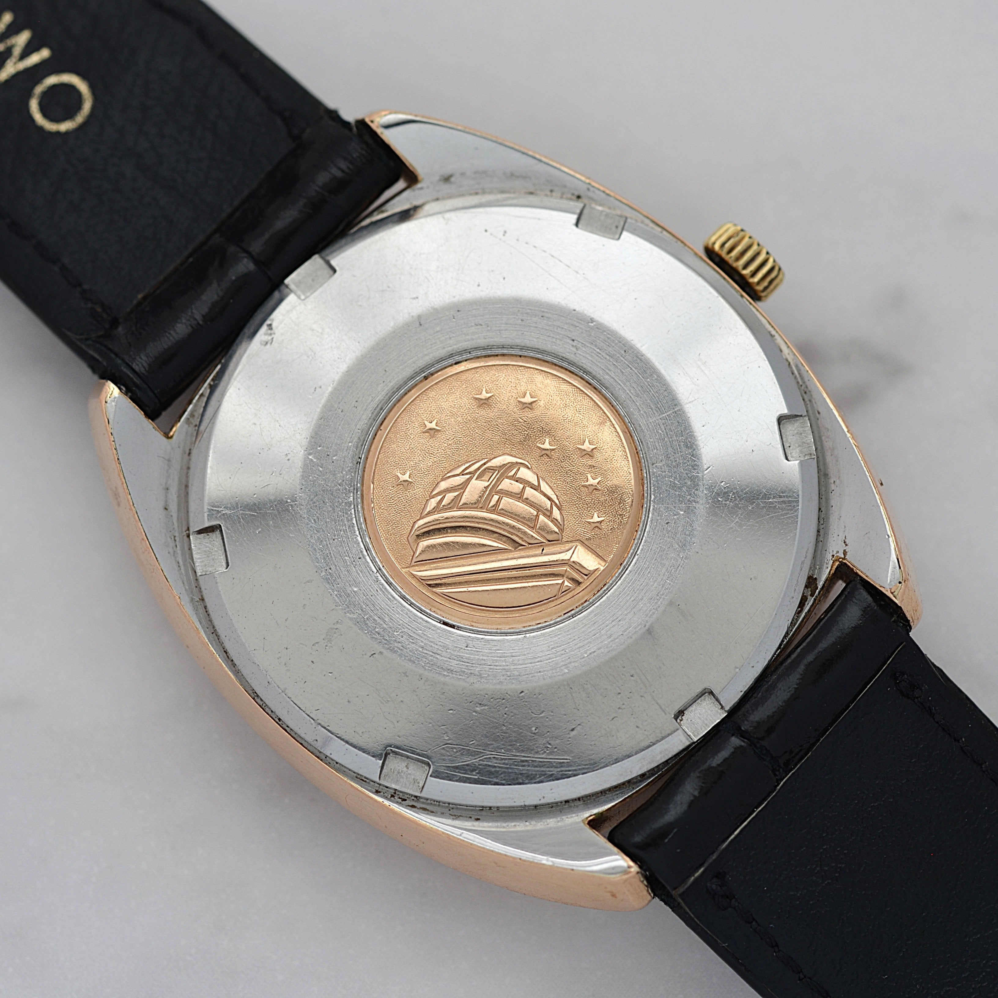 [歐米茄] 歐米茄星座系列日期顯示 C-Line 粉紅金錶殼配正品錶扣