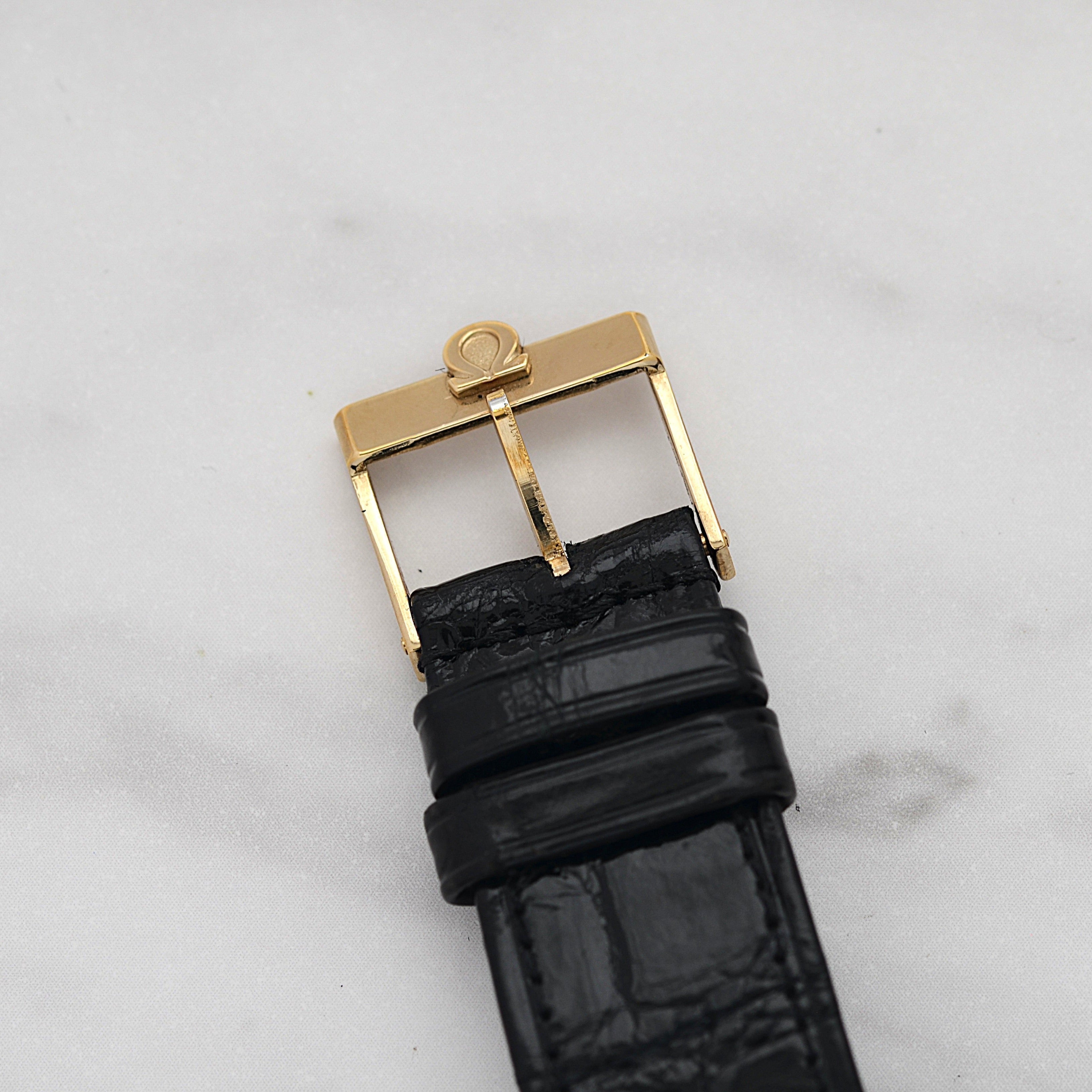 [歐米茄] 歐米茄星座系列日期顯示 C-Line 粉紅金錶殼配正品錶扣