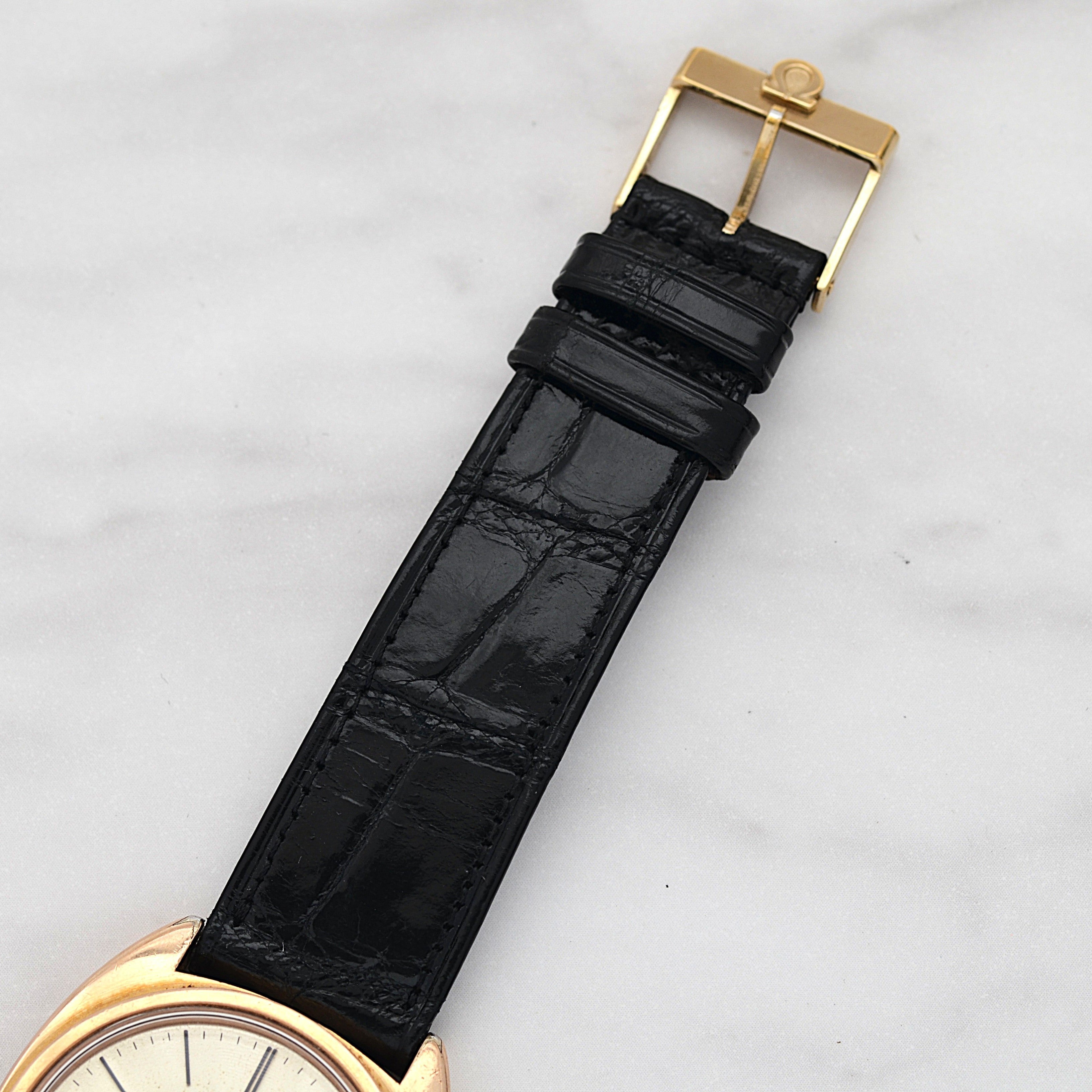 [歐米茄] 歐米茄星座系列日期顯示 C-Line 粉紅金錶殼配正品錶扣