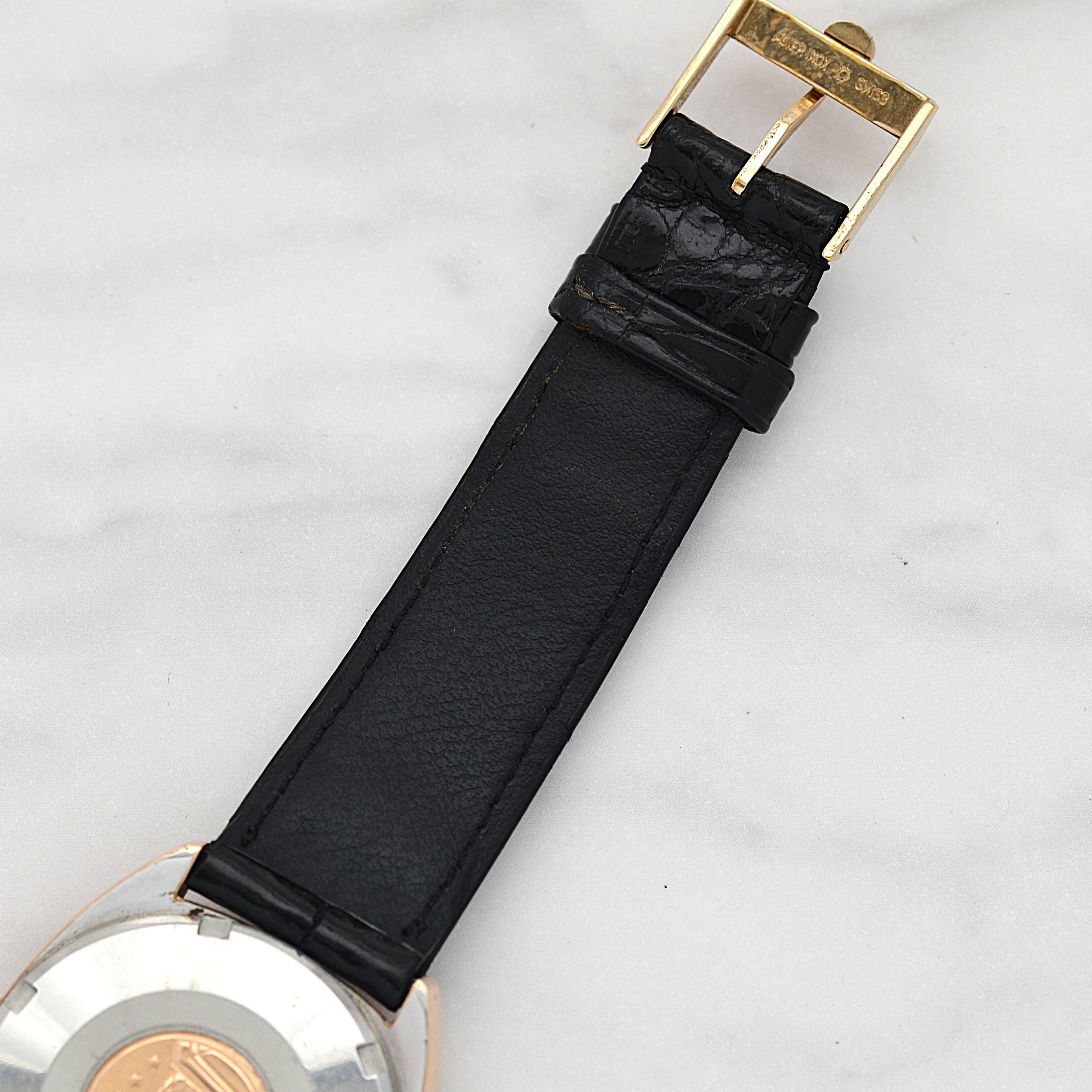 [歐米茄] 歐米茄星座系列日期顯示 C-Line 粉紅金錶殼配正品錶扣