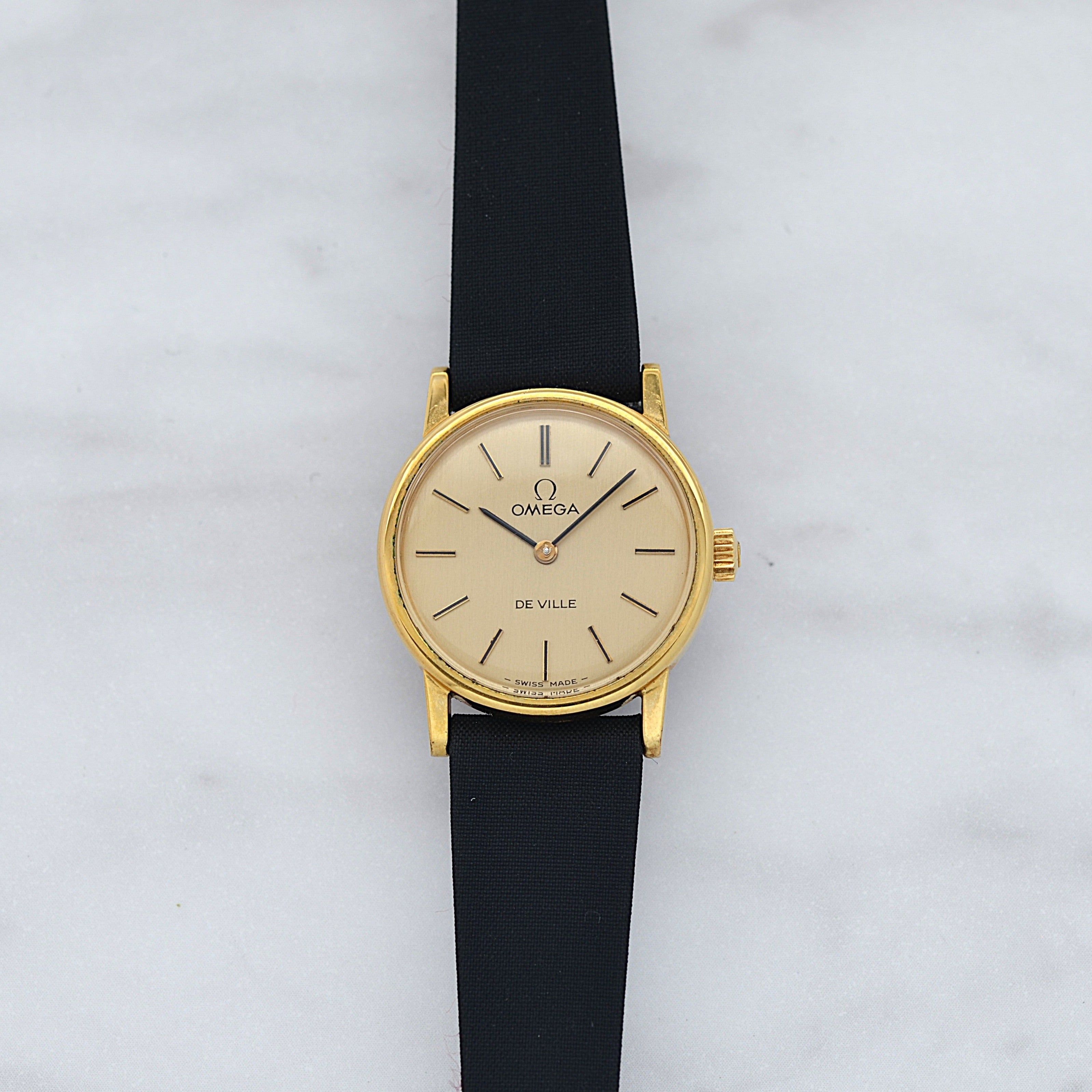 【OMEGA】オメガ デヴィル GP ラウンド Gold デッドストック