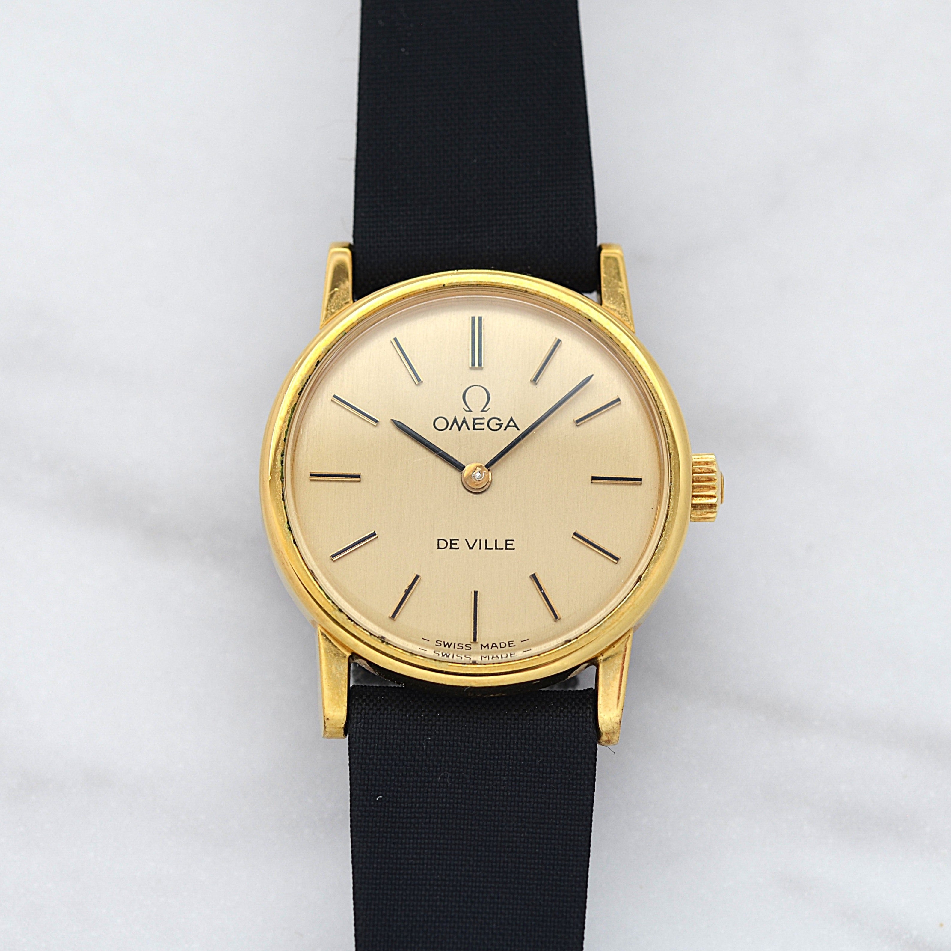 【OMEGA】オメガ デヴィル GP ラウンド Gold デッドストック