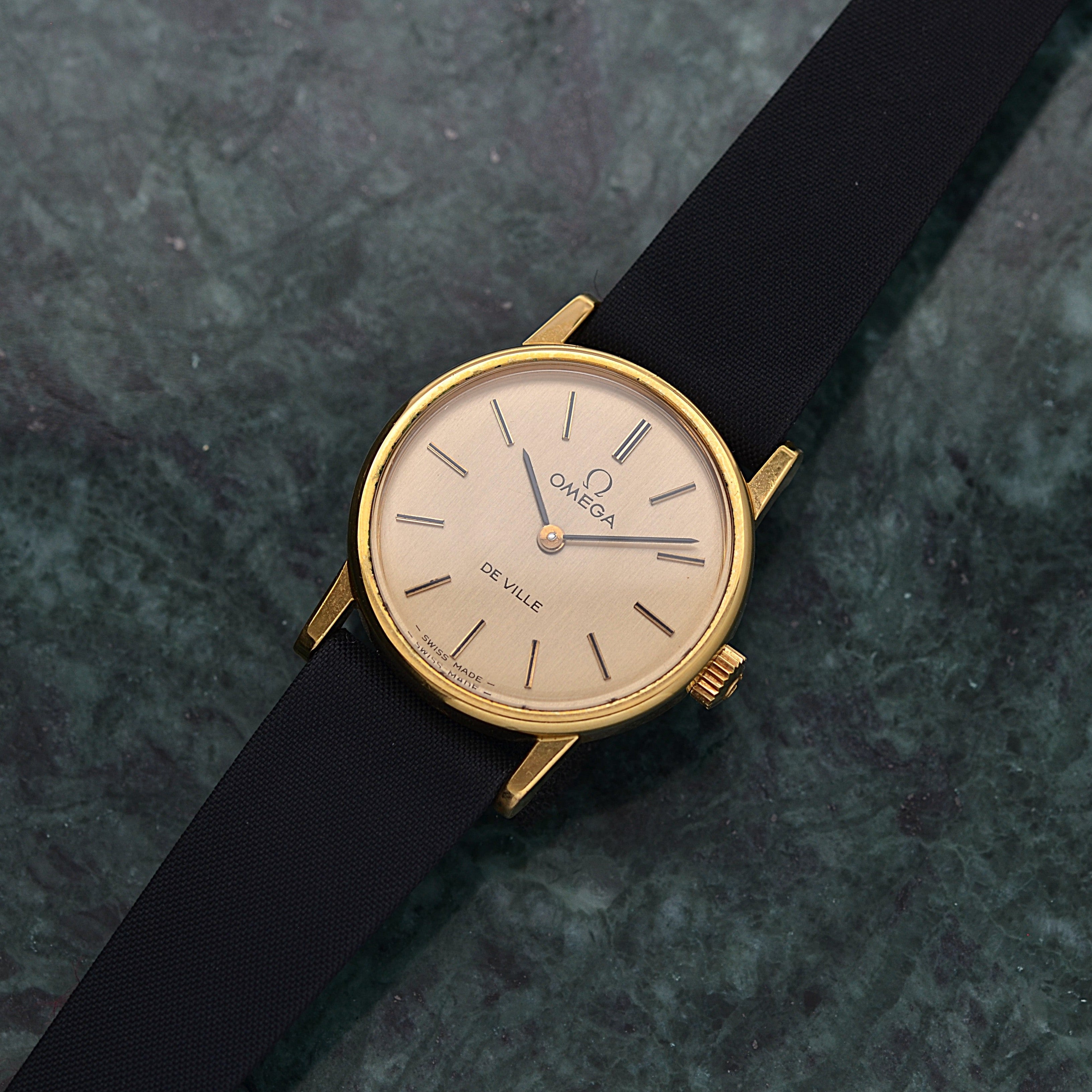 【OMEGA】オメガ デヴィル GP ラウンド Gold デッドストック