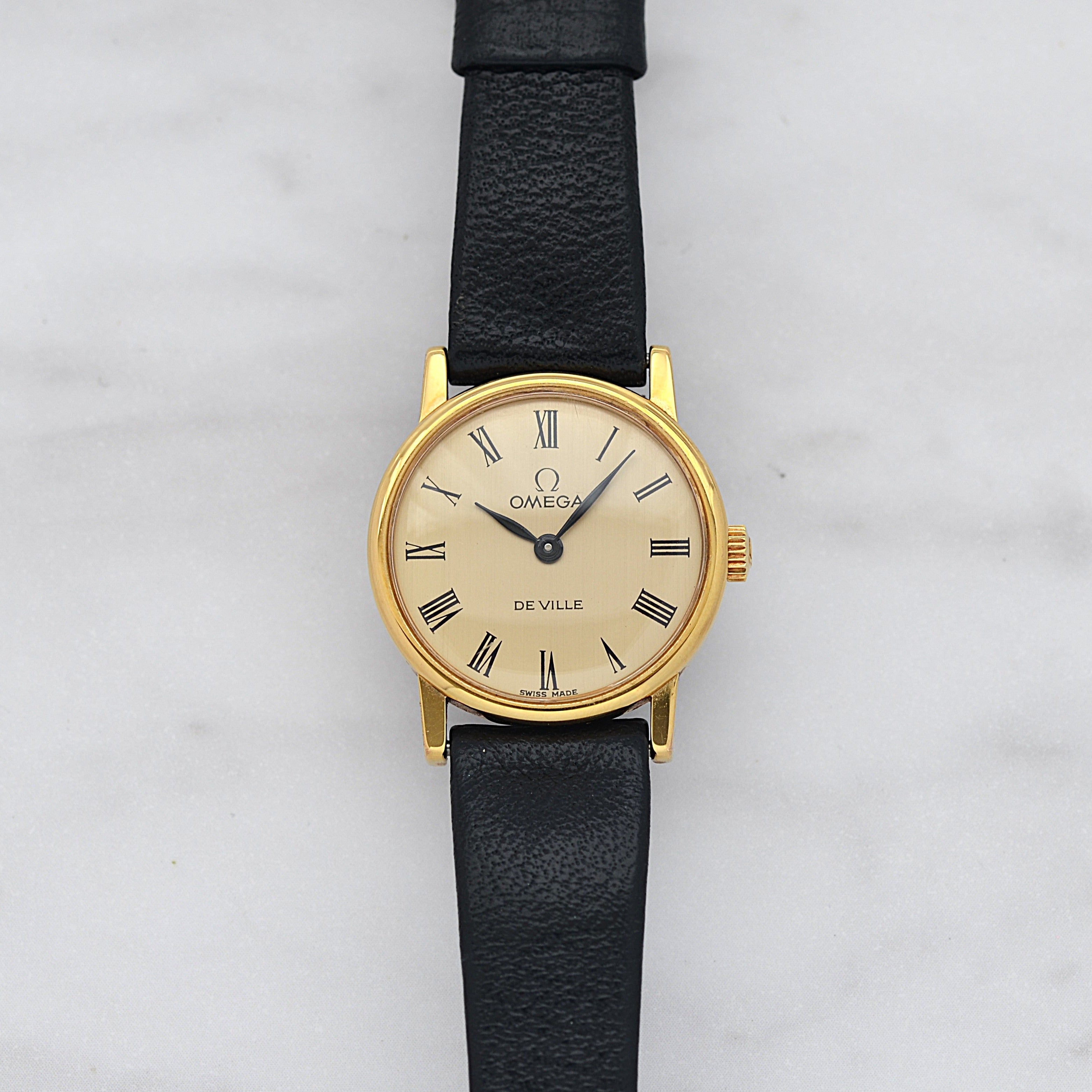 【OMEGA】オメガ デヴィル GP ラウンド Gold Roman デッドストック