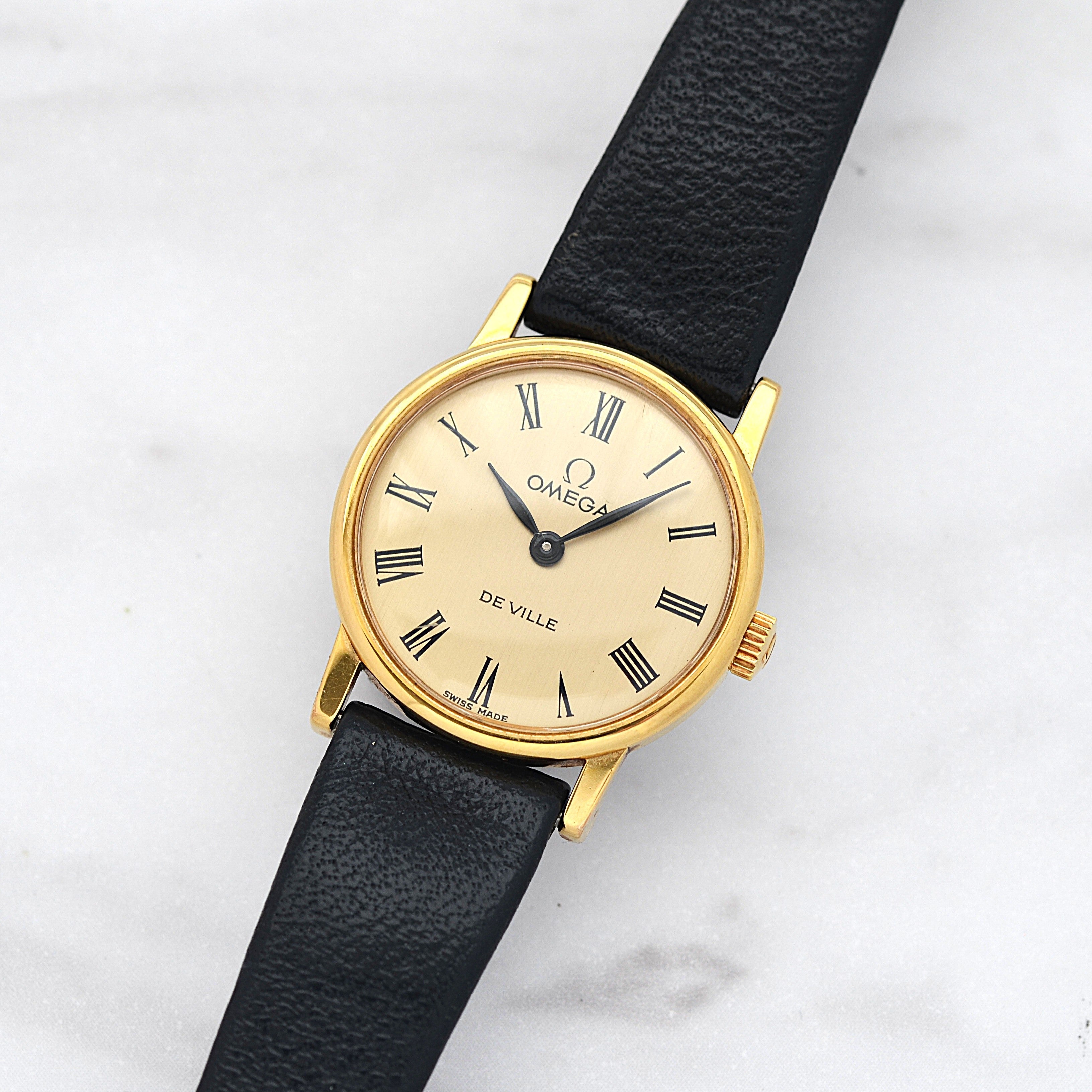 【OMEGA】オメガ デヴィル GP ラウンド Gold Roman デッドストック