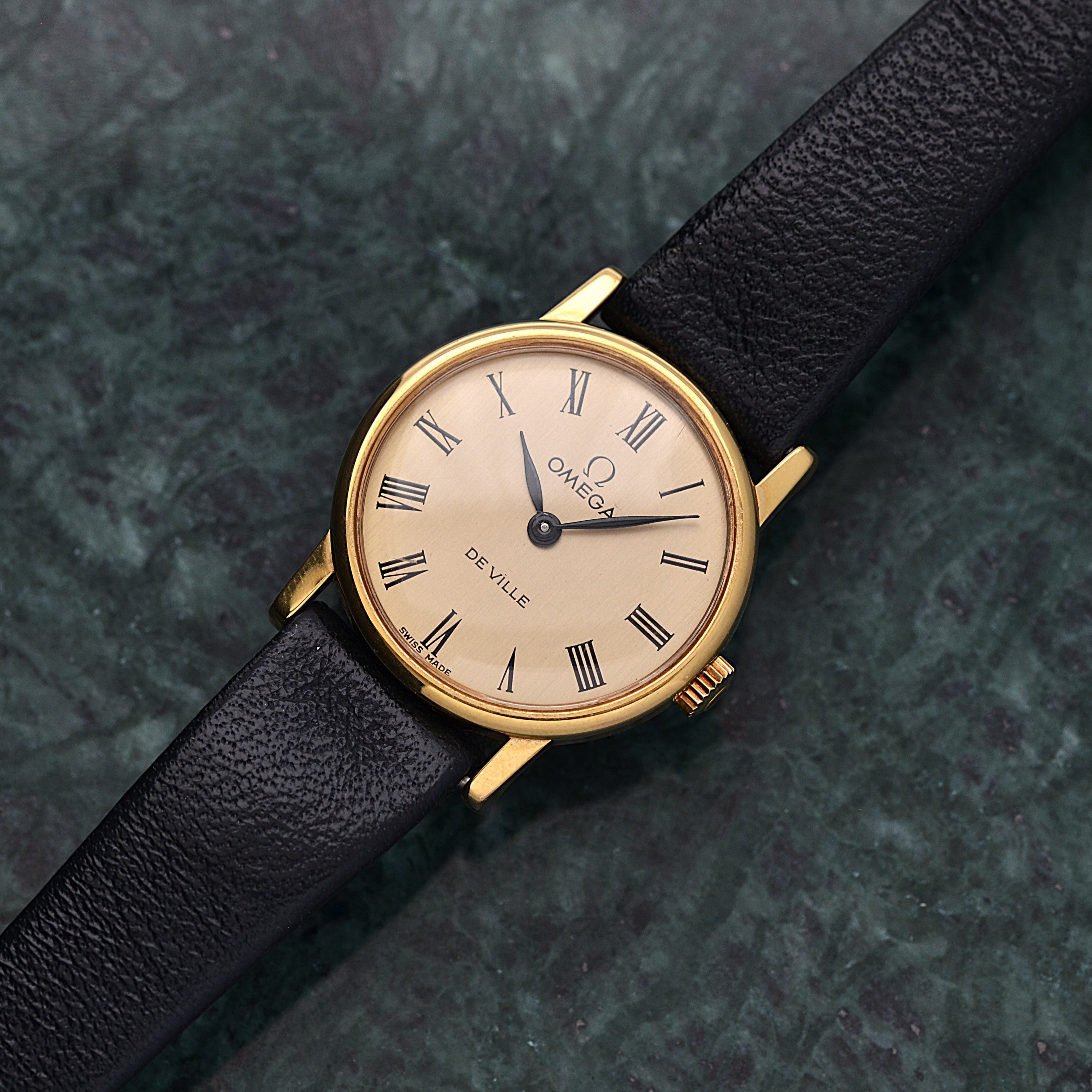 【OMEGA】オメガ デヴィル GP ラウンド Gold Roman デッドストック