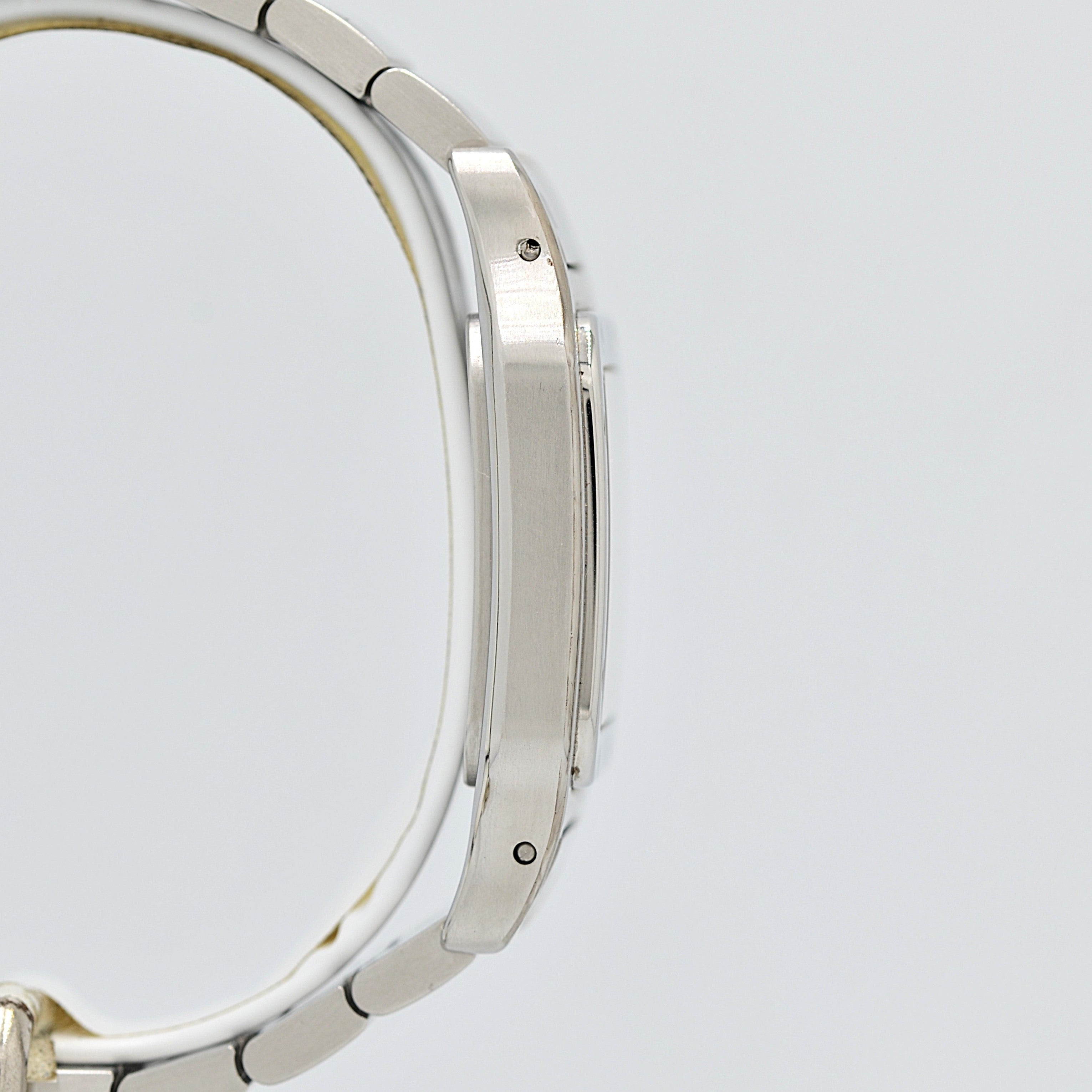 【Cartier】カルティエ サントスガルベLM ブルーローマ文字盤 後期型ブレスレット仕様 修理明細書付き