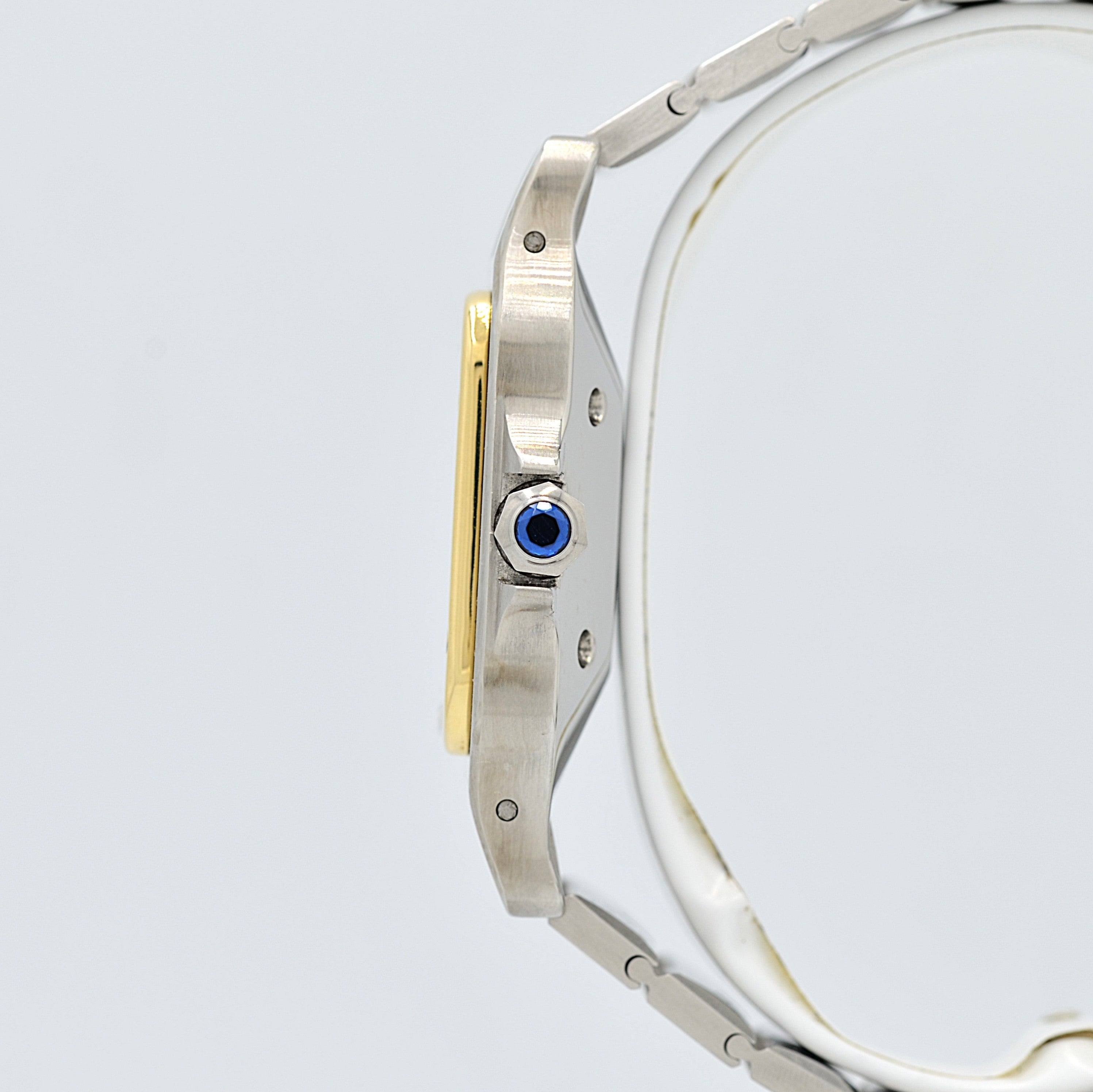 【Cartier】カルティエ サントスガルベ LM 18KYG×SS SWISS MADE 表記 修理明細書付き