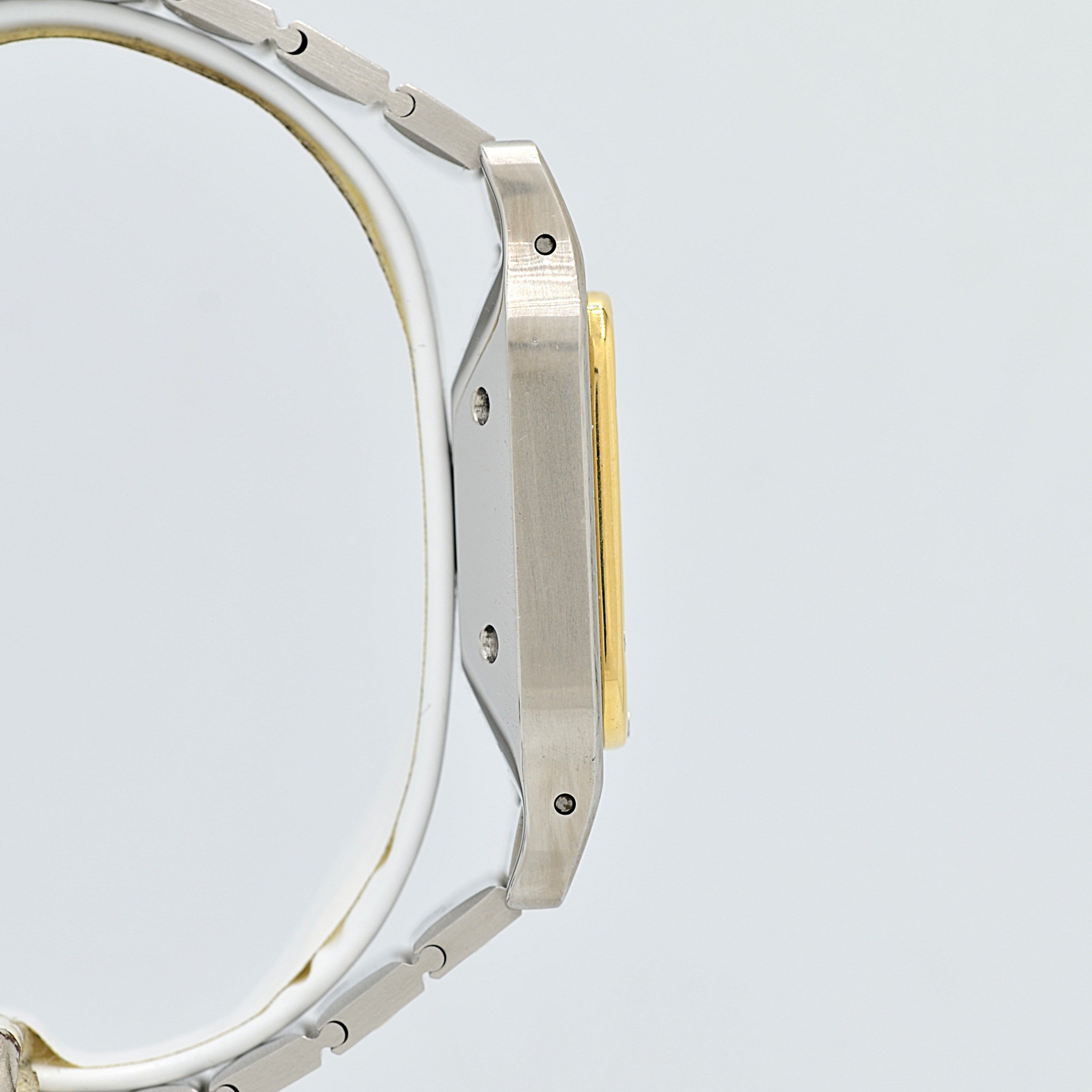 【Cartier】カルティエ サントスガルベ LM 18KYG×SS SWISS MADE 表記 修理明細書付き