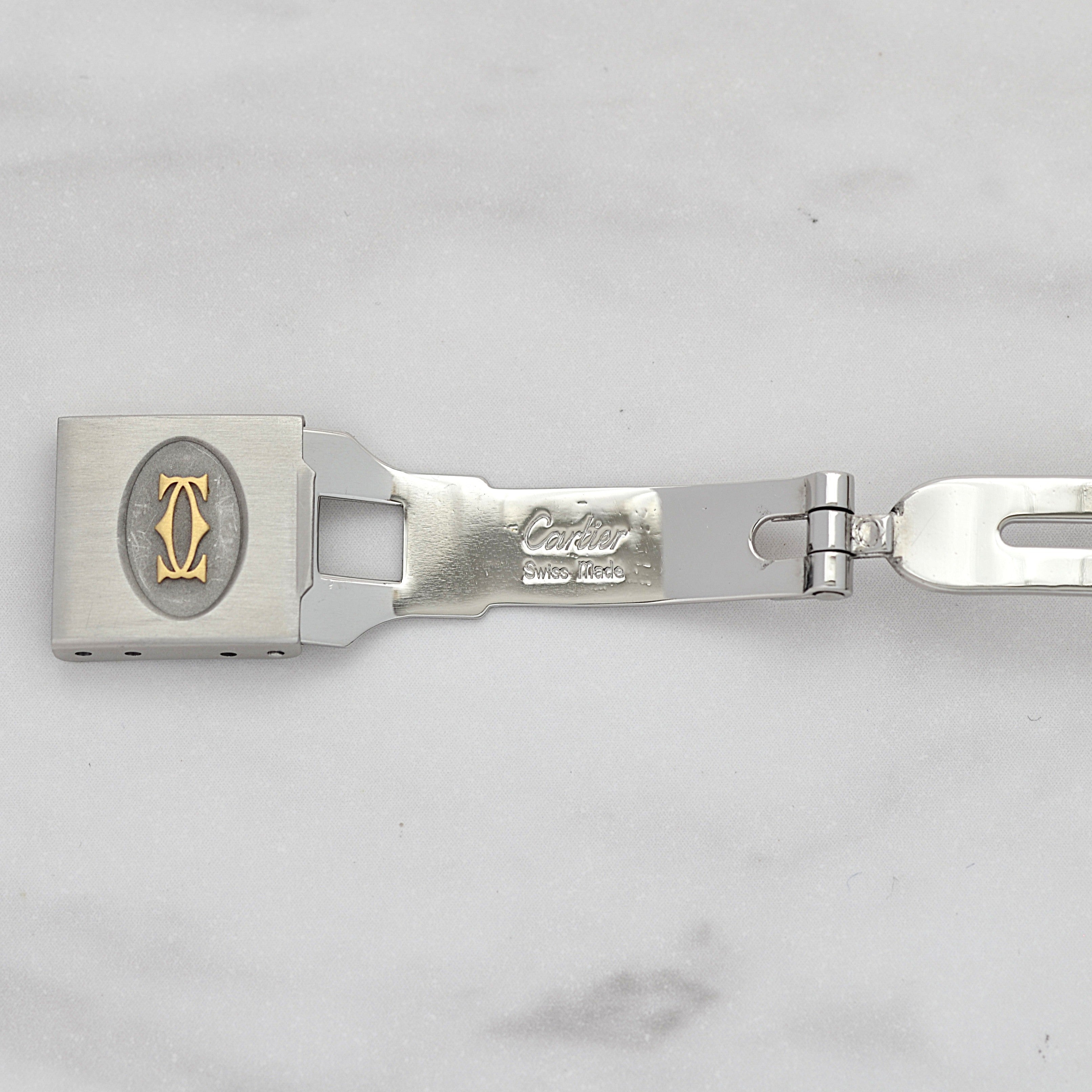 【Cartier】カルティエ サントスガルベ LM 18KYG×SS SWISS MADE 表記 修理明細書付き