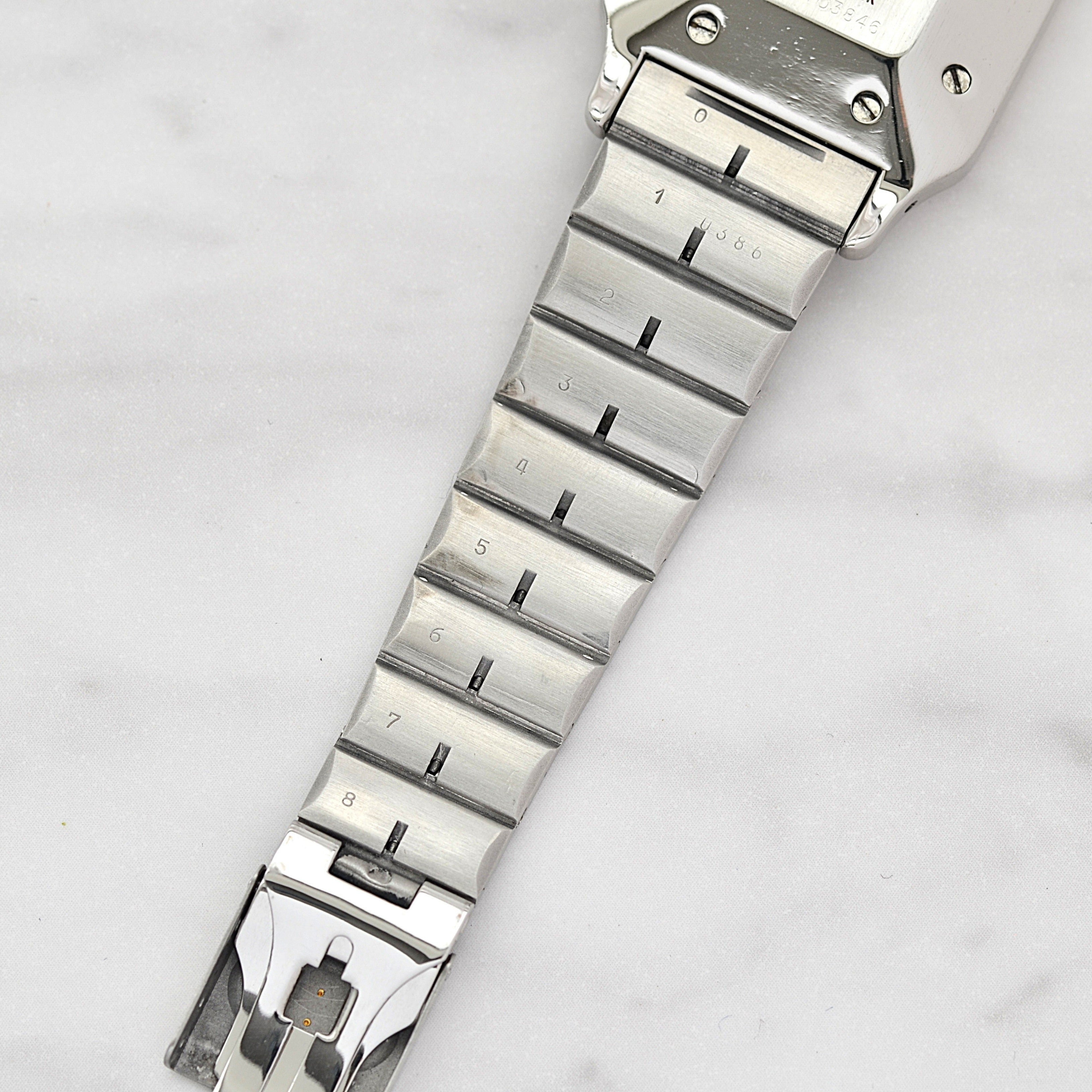 【Cartier】カルティエ サントスガルベ LM 18KYG×SS SWISS MADE 表記 修理明細書付き