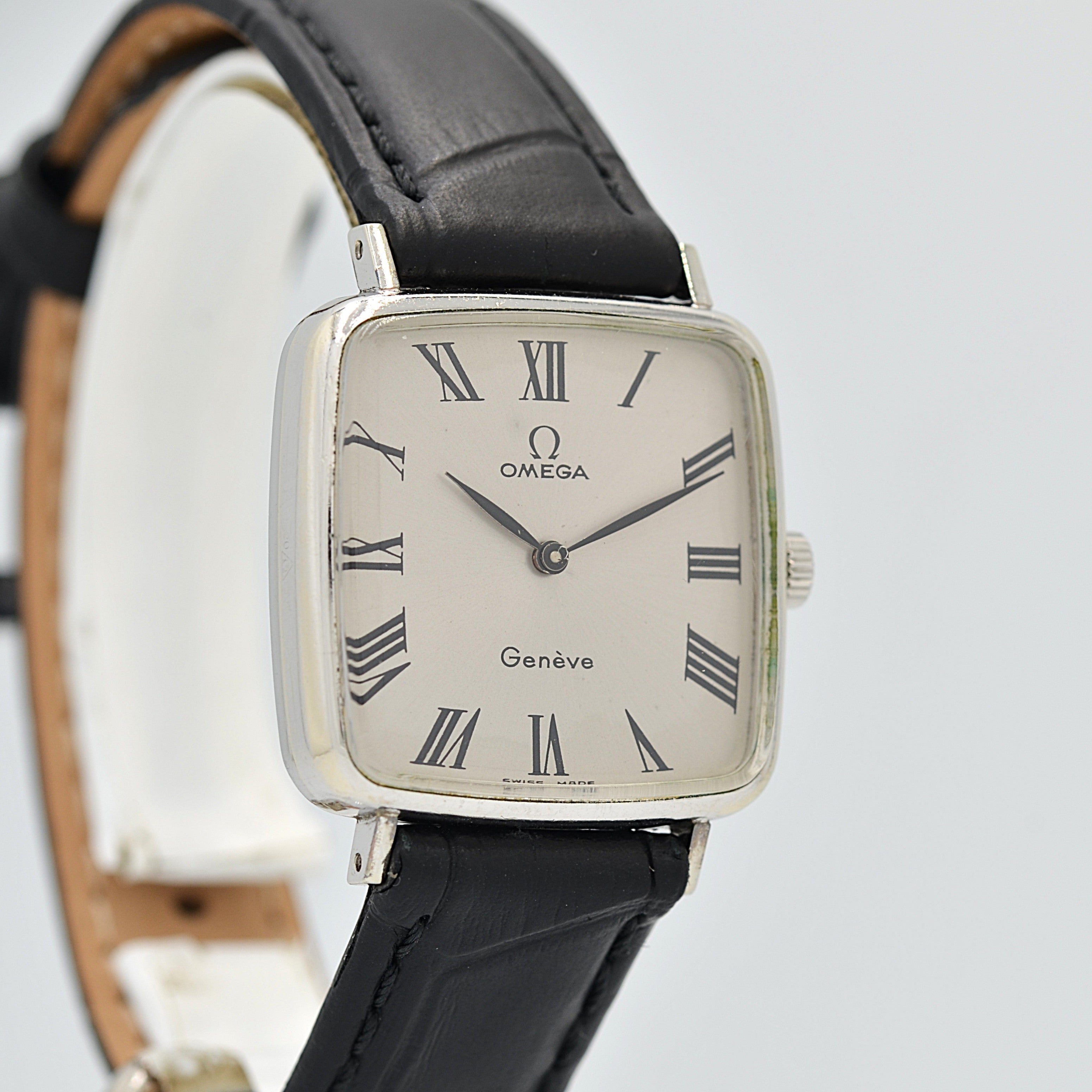 [Omega] 歐米茄日內瓦 WGP 方形銀色男士尺寸附正品扣