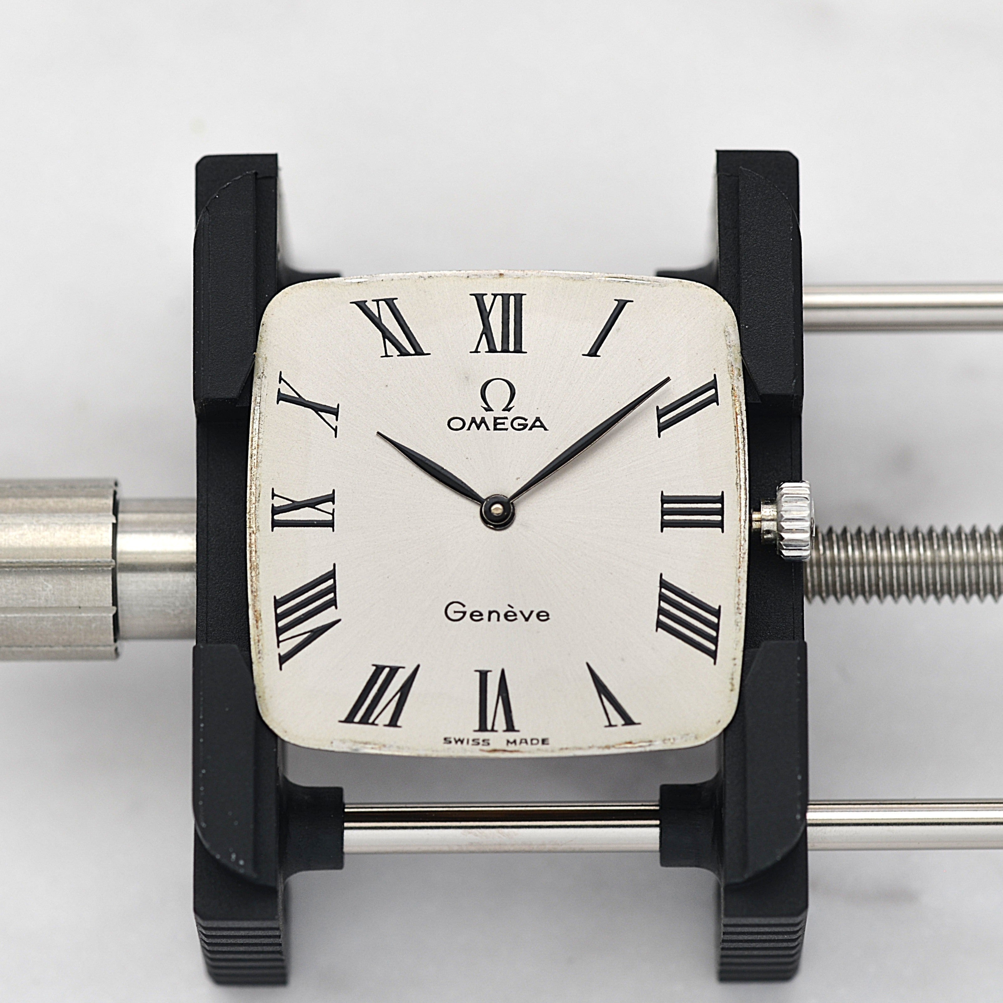 [Omega] 歐米茄日內瓦 WGP 方形銀色男士尺寸附正品扣