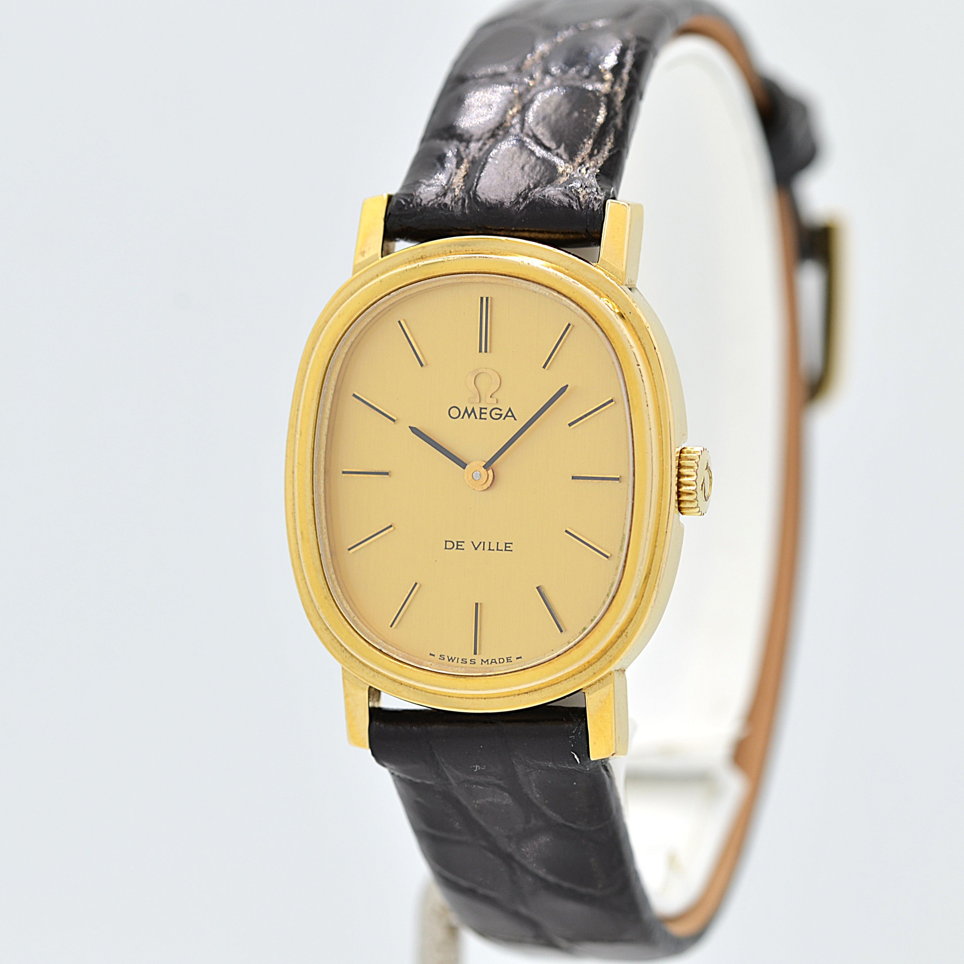 【OMEGA】オメガ デヴィル GP オーバル Gold 純正尾錠付き